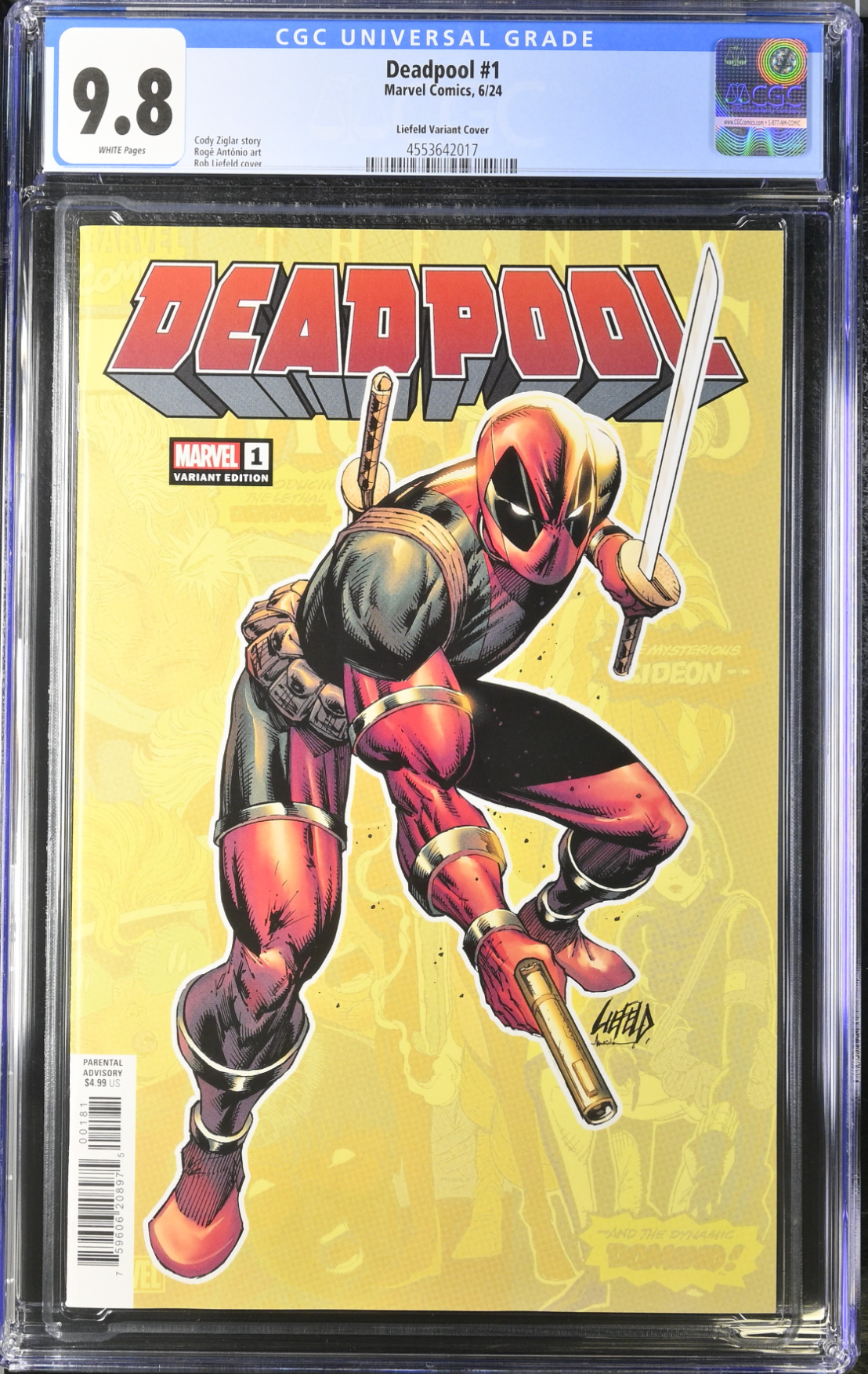 Deadpool #1 Liefeld Variant CGC 9.8