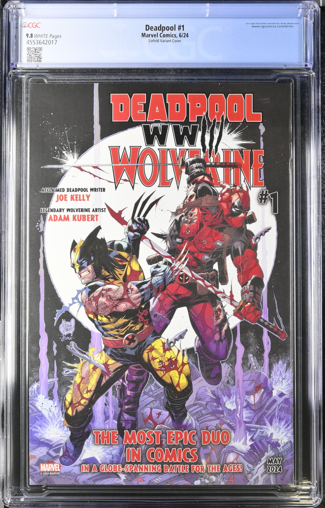 Deadpool #1 Liefeld Variant CGC 9.8