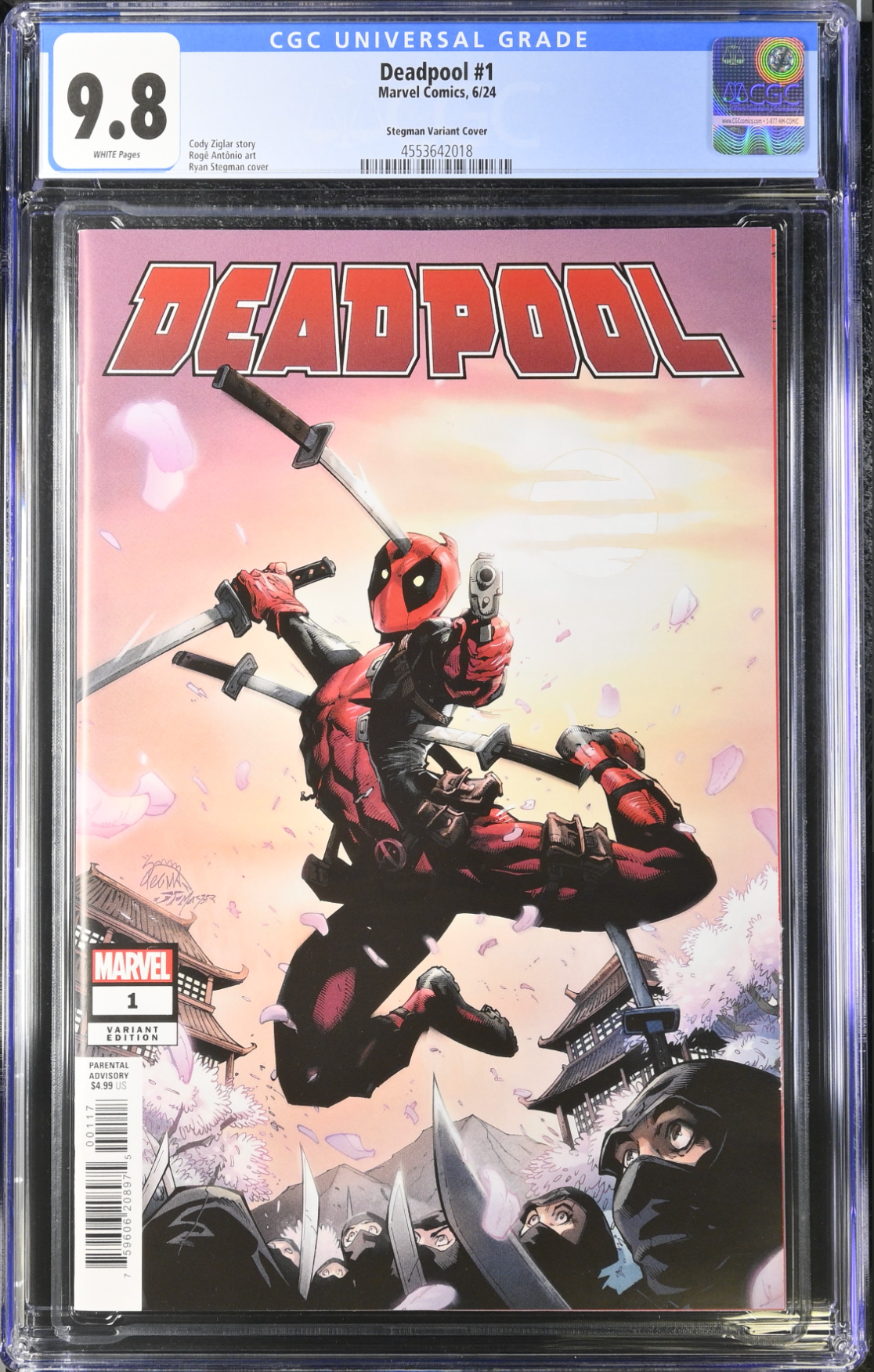 Deadpool #1 Stegman 1:25 Retailer Incentive Variant CGC 9.8