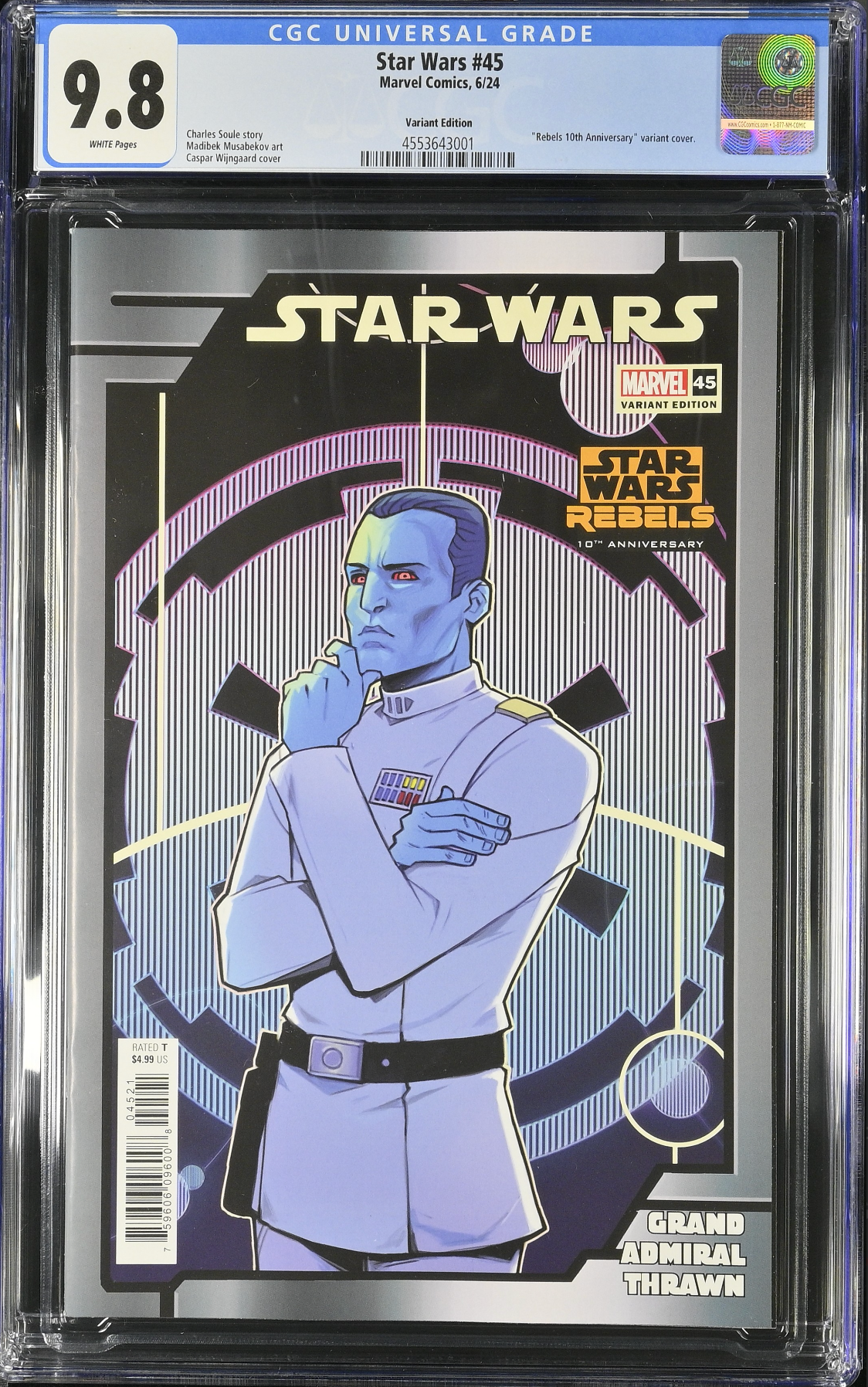 Star Wars #45 Wijngaard Rebels 10th Anniversary Variant CGC 9.8