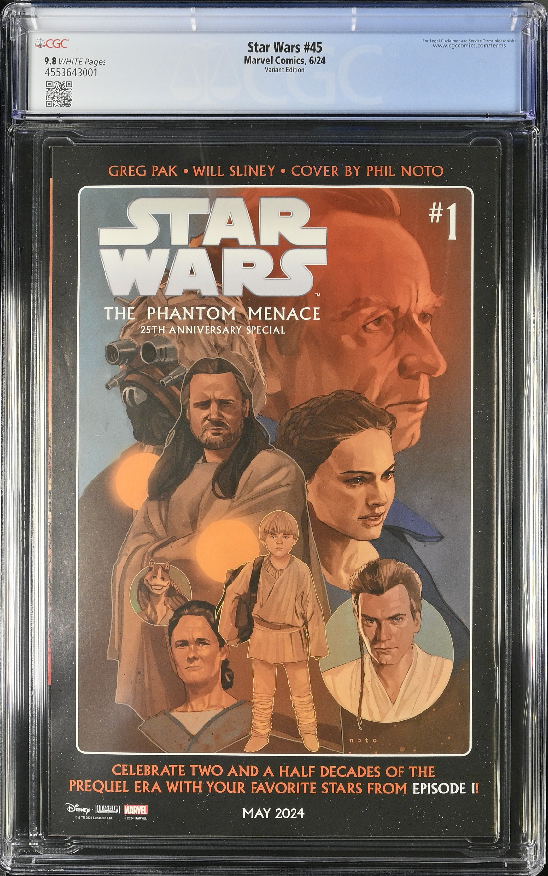 Star Wars #45 Wijngaard Rebels 10th Anniversary Variant CGC 9.8