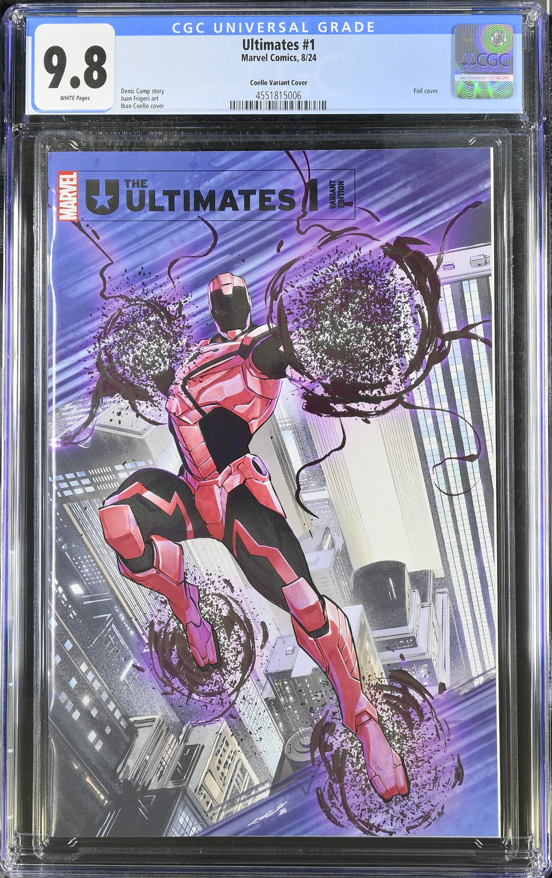 The Ultimates #1 Coello Foil Variant CGC 9.8