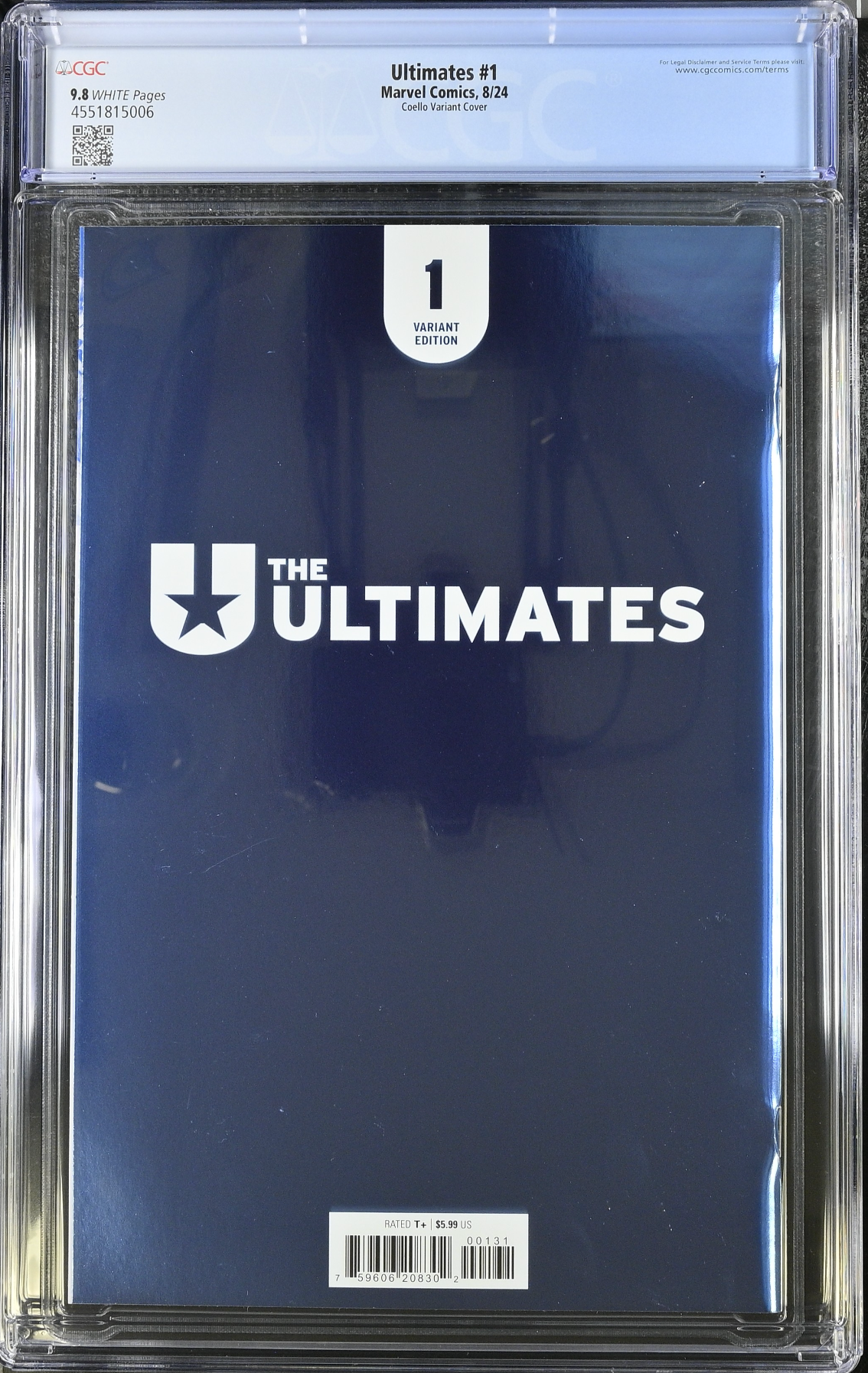 The Ultimates #1 Coello Foil Variant CGC 9.8