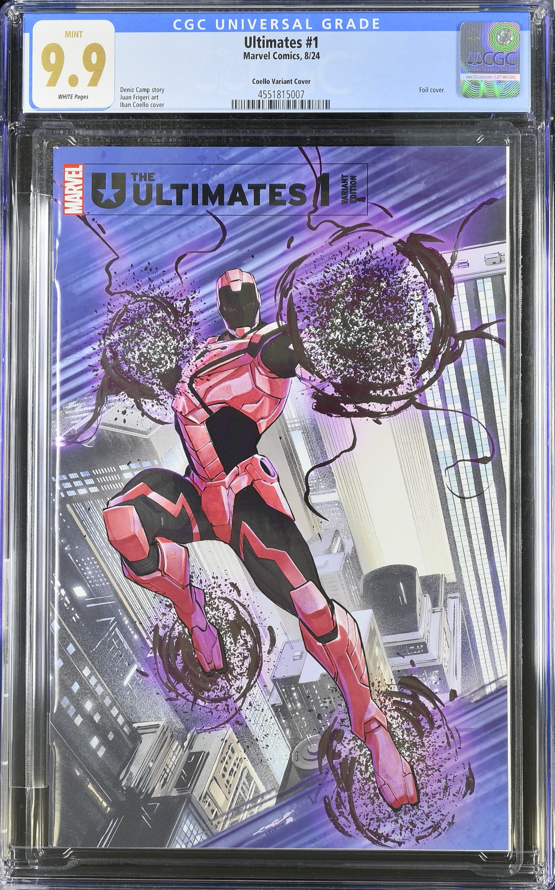 The Ultimates #1 Coello Foil Variant CGC 9.9