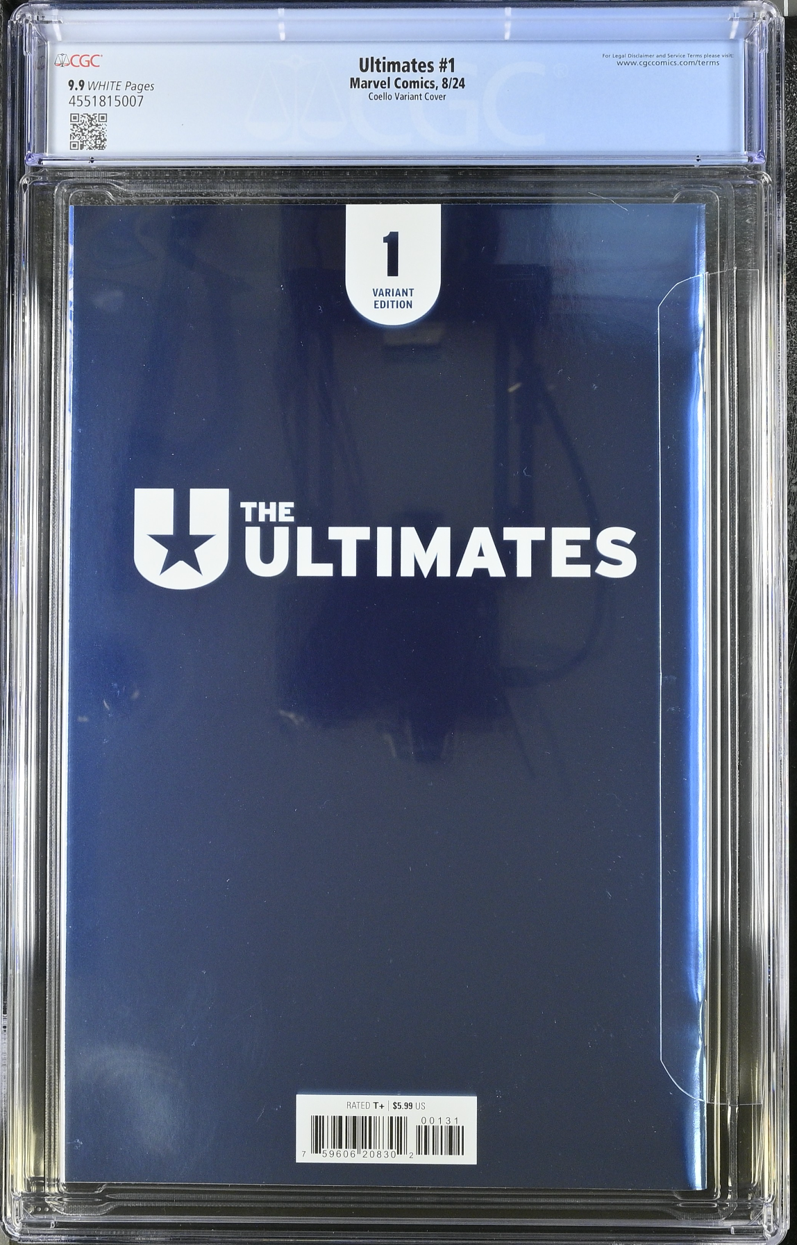 The Ultimates #1 Coello Foil Variant CGC 9.9