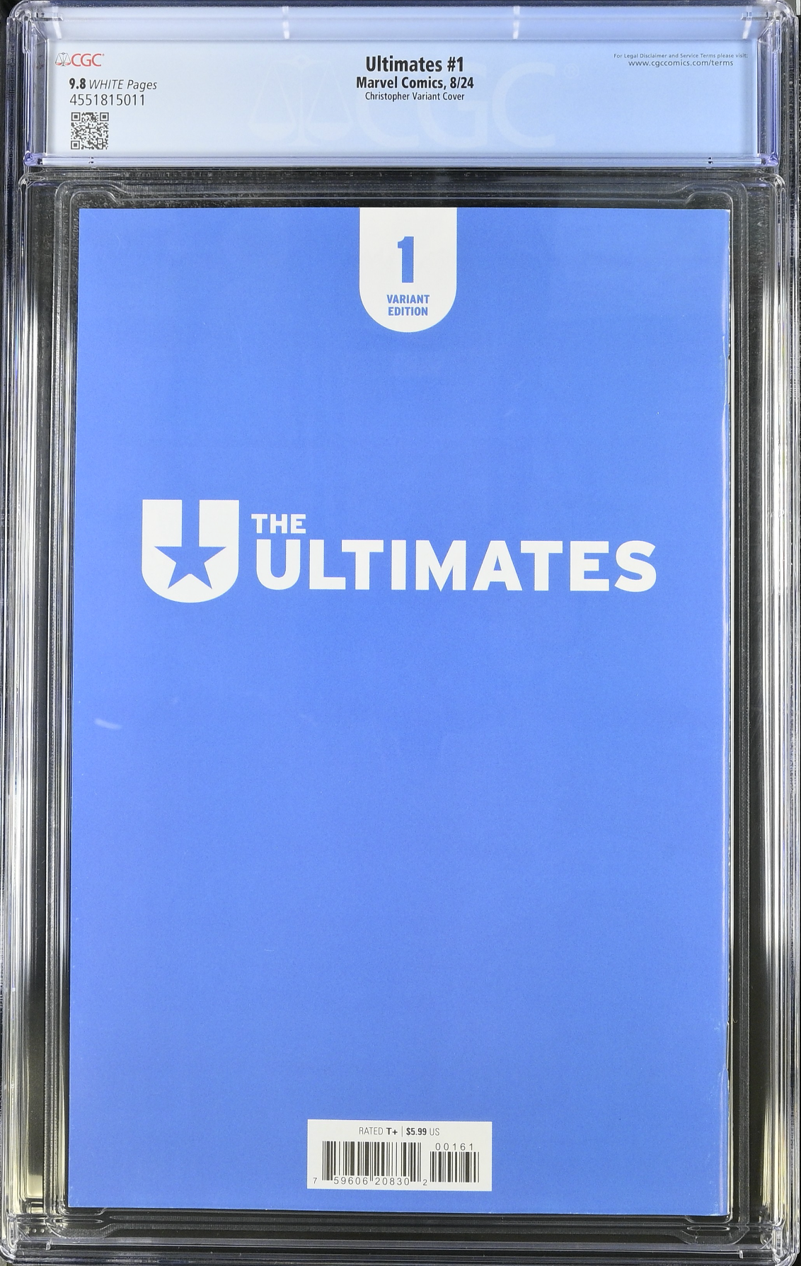 The Ultimates #1 Christopher Negative Space Variant CGC 9.8