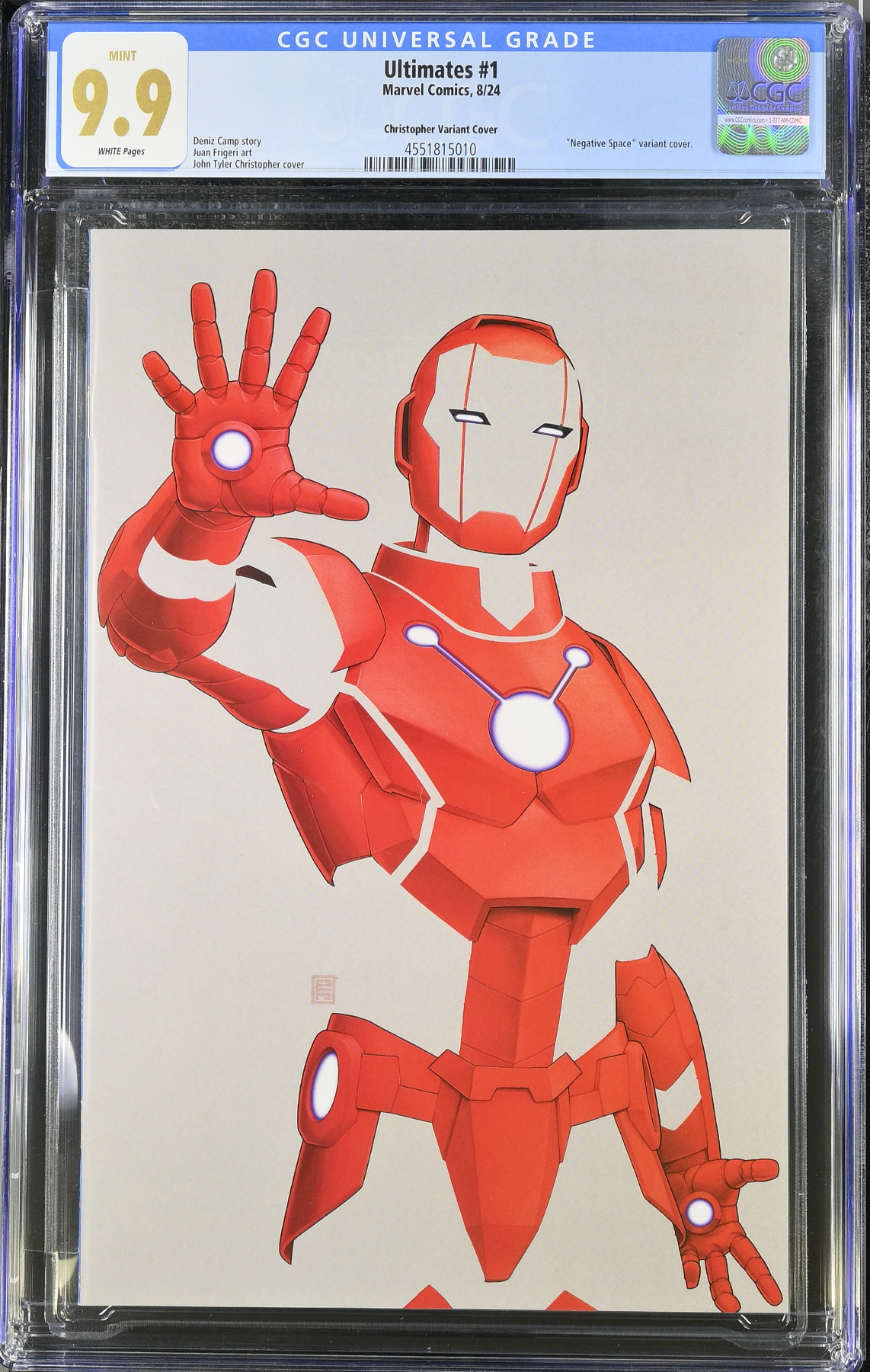 The Ultimates #1 Christopher Negative Space Variant CGC 9.9