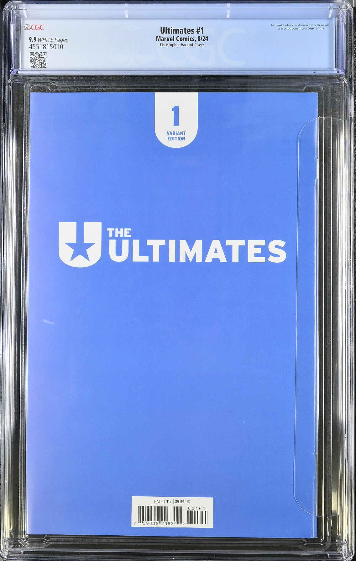 The Ultimates #1 Christopher Negative Space Variant CGC 9.9