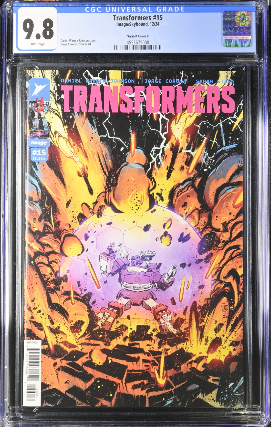 Transformers #15 Corona Variant CGC 9.8