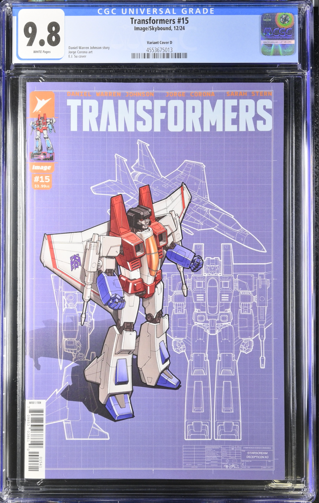 Transformers #15 Su 1:25 Retailer Incentive Variant CGC 9.8