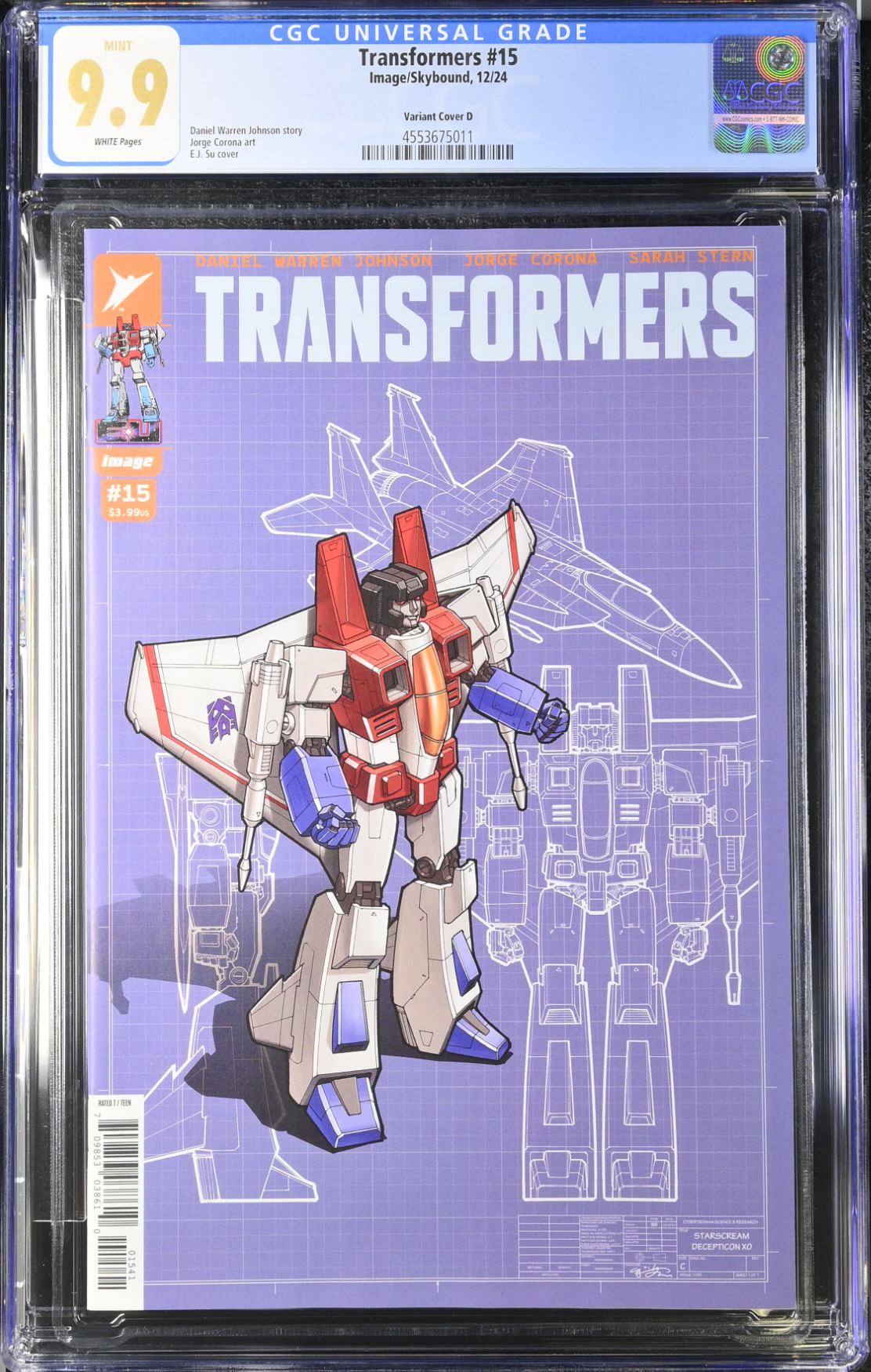 Transformers #15 Su 1:25 Retailer Incentive Variant CGC 9.9