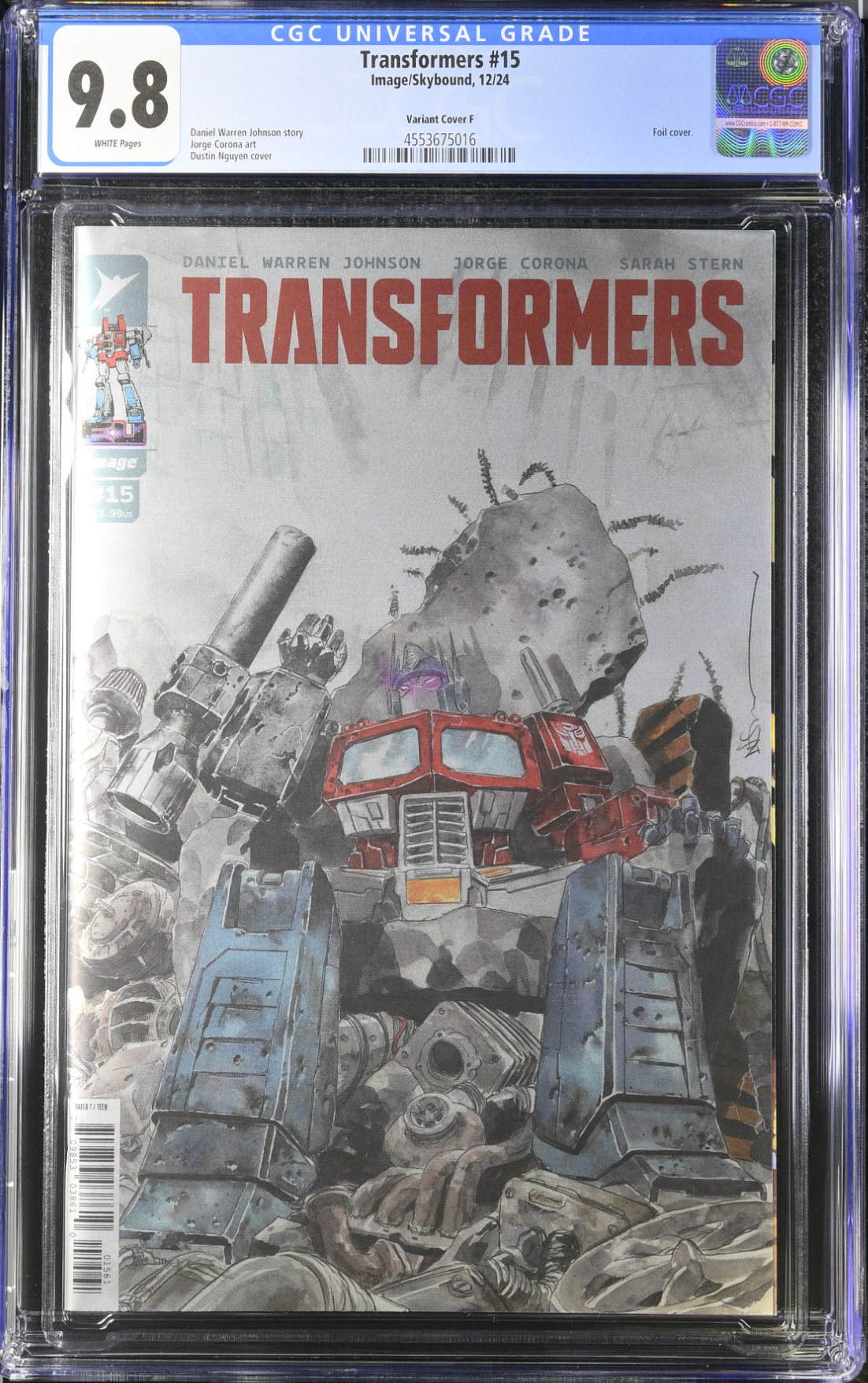 Transformers #15 Nguyen 1:100 Foil Retailer Incentive Variant CGC 9.8