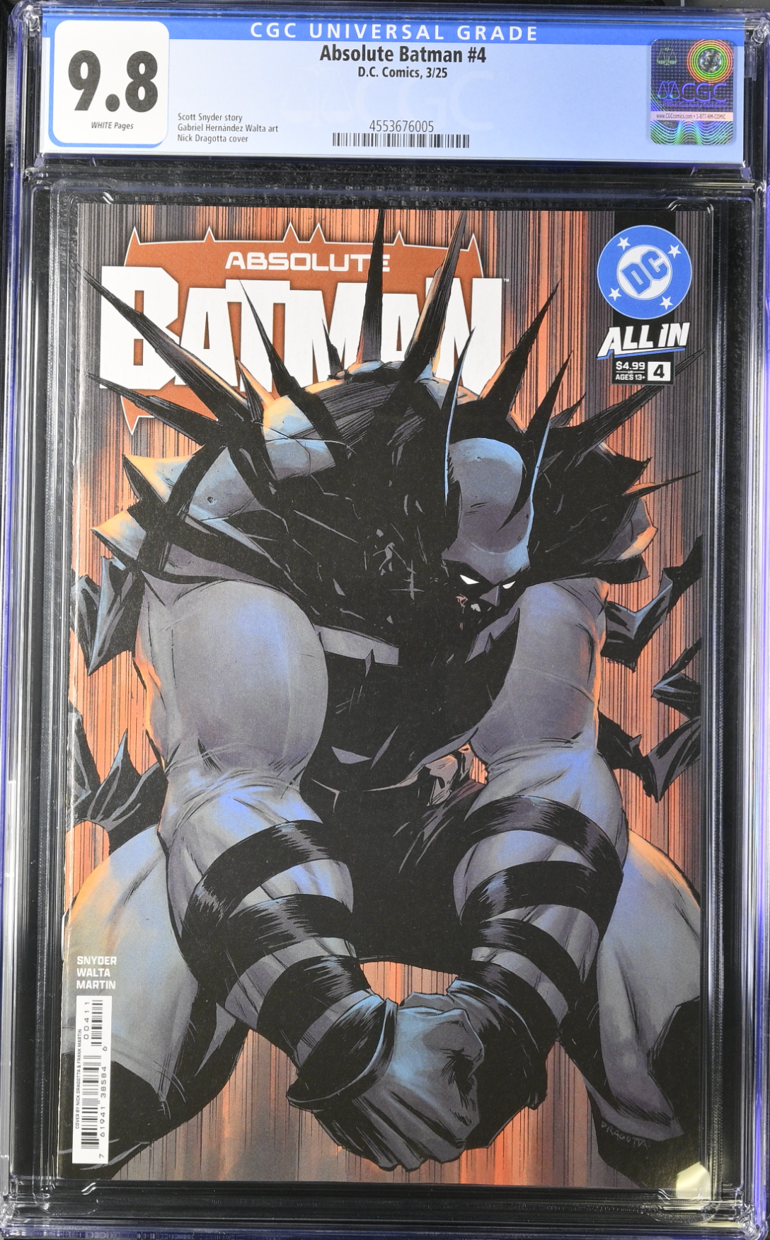 Absolute Batman #4 CGC 9.8