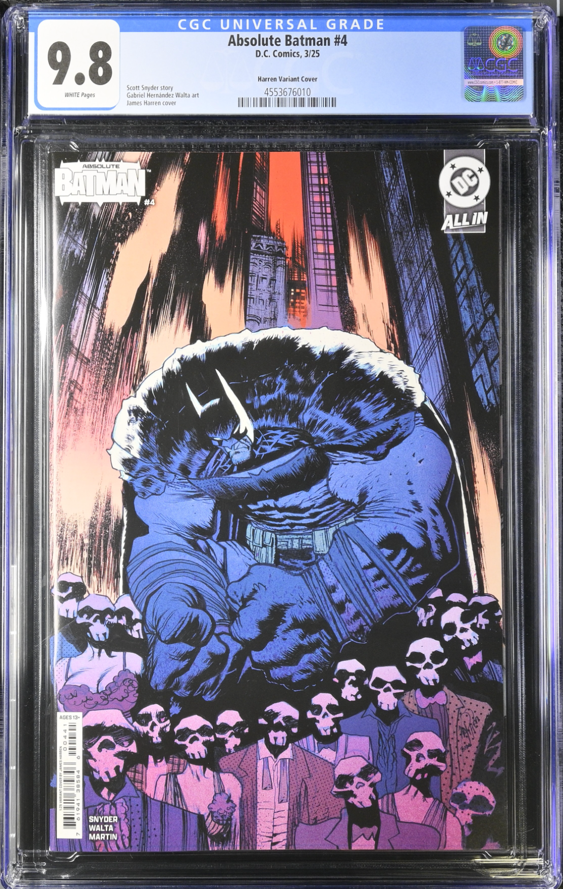 Absolute Batman #4 Harren 1:25 Retailer Incentive Variant CGC 9.8