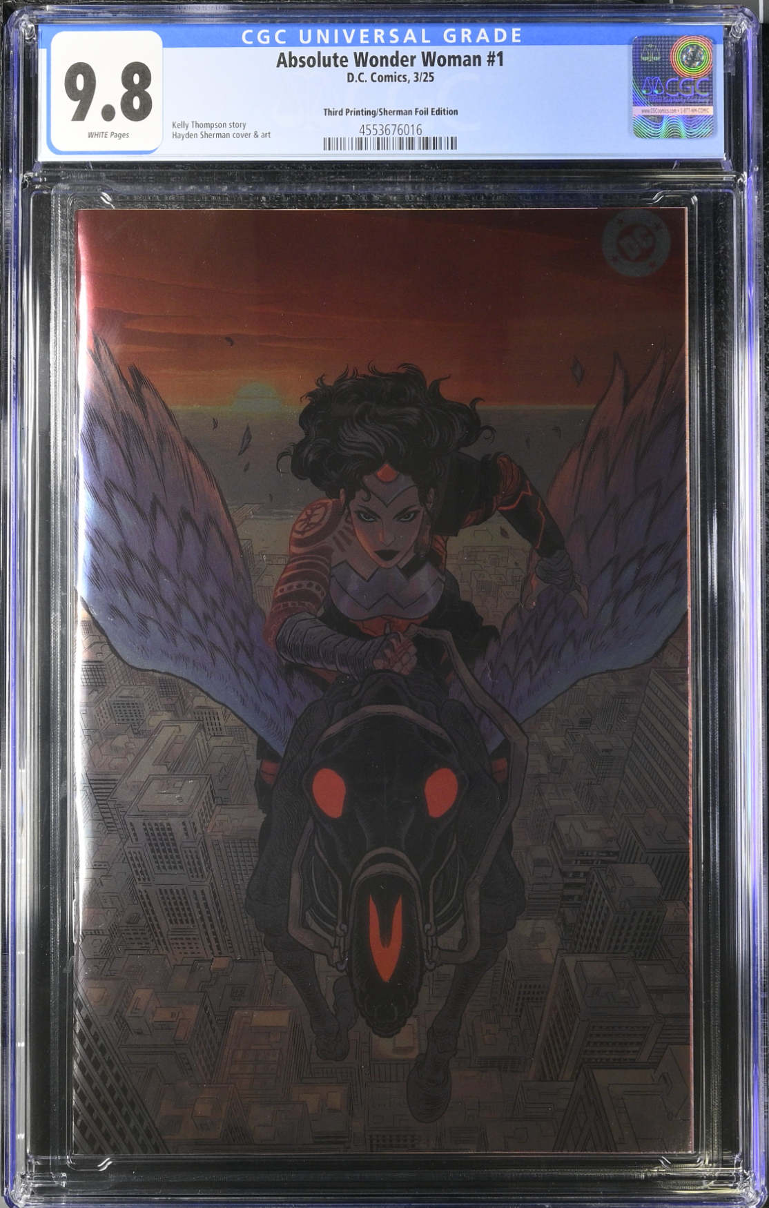 Absolute Wonder Woman #1 Third Printing Sherman Foil Variant CGC 9.8