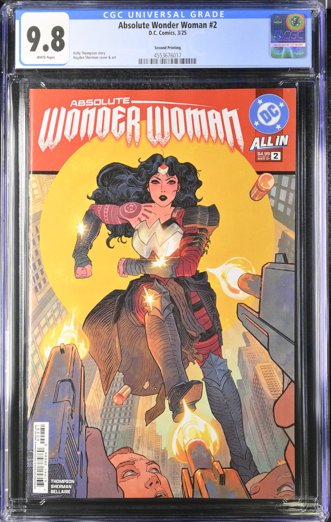 Absolute Wonder Woman #2 Second Printing CGC 9.8