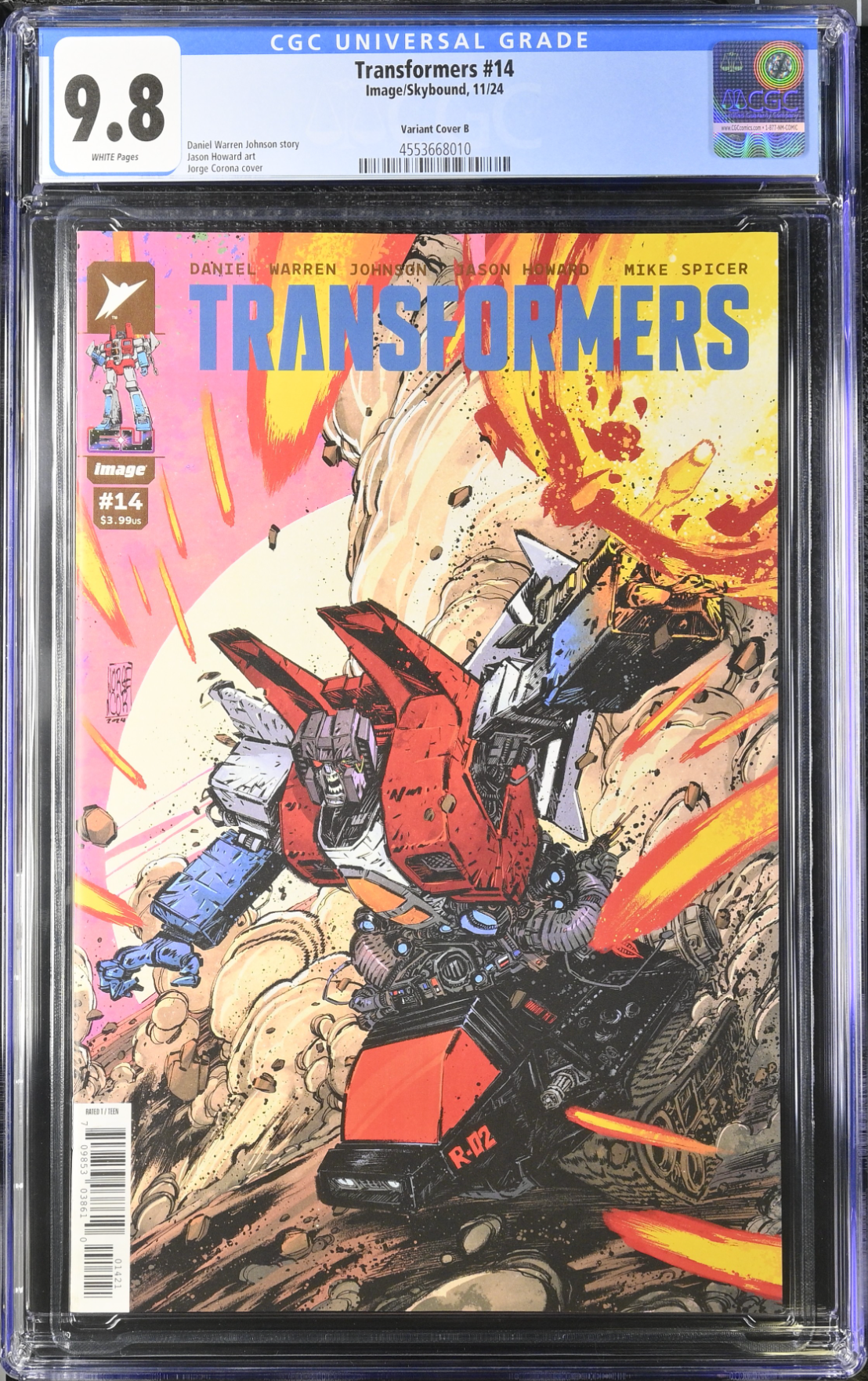 Transformers #14 Corona Variant CGC 9.8