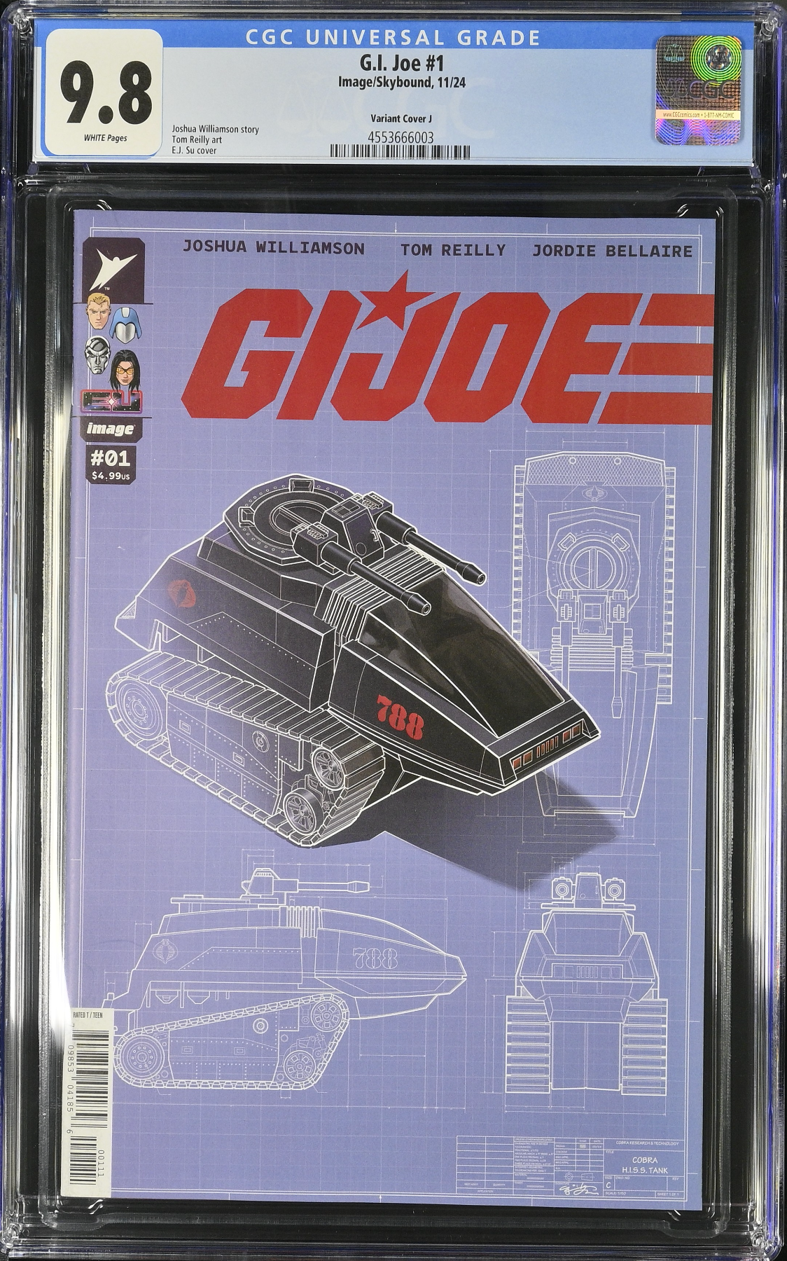 G.I. Joe #1 - Cover J - Su 1:50 Retailer Incentive Variant CGC 9.8