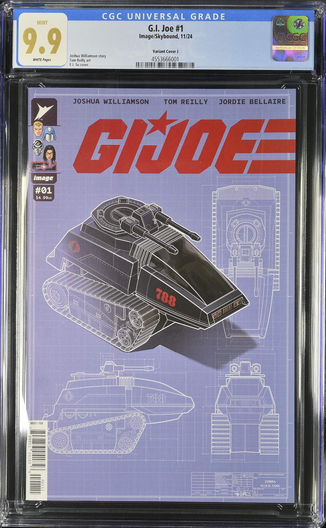 G.I. Joe #1 - Cover J - Su 1:50 Retailer Incentive Variant CGC 9.9