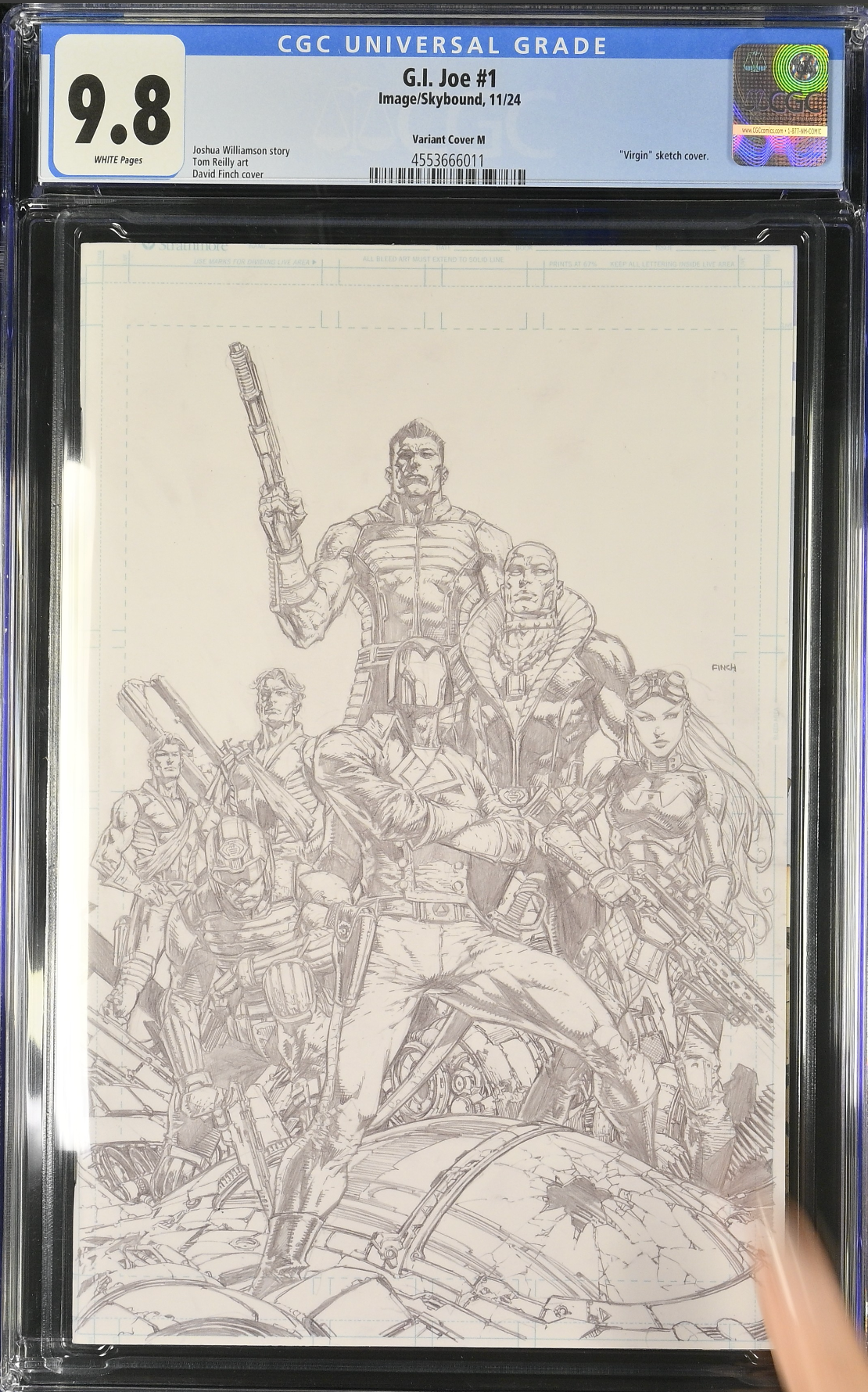 G.I. Joe #1 - Cover M - Finch 1:500 Retailer Incentive Variant CGC 9.8