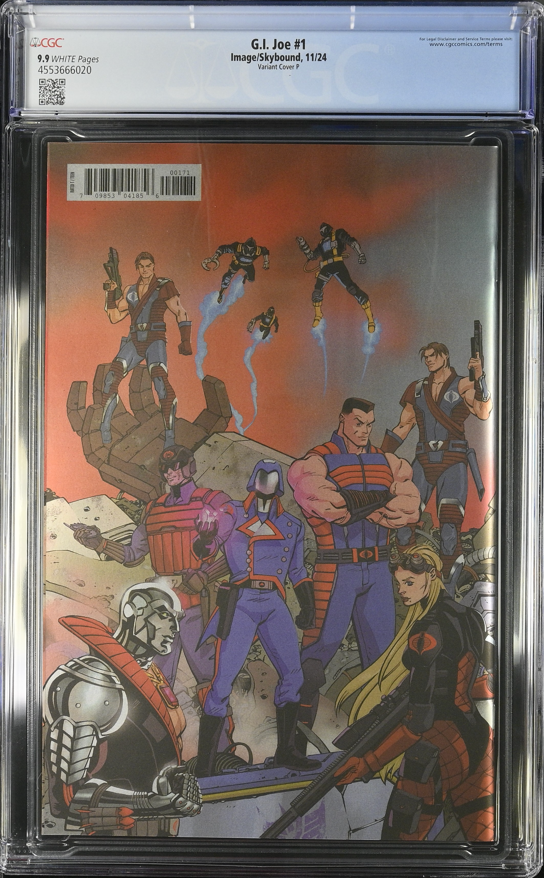 G.I. Joe #1 - Cover P - Reilly Wraparound Foil Variant CGC 9.9