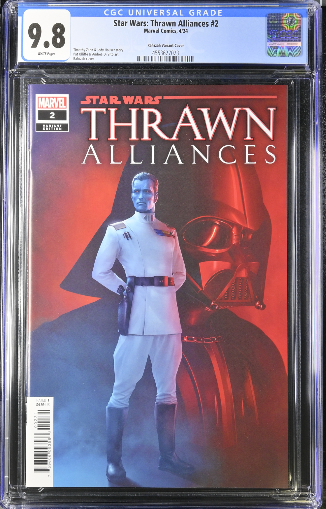 Star Wars: Thrawn Alliances #2 Rahzzah Variant CGC 9.8