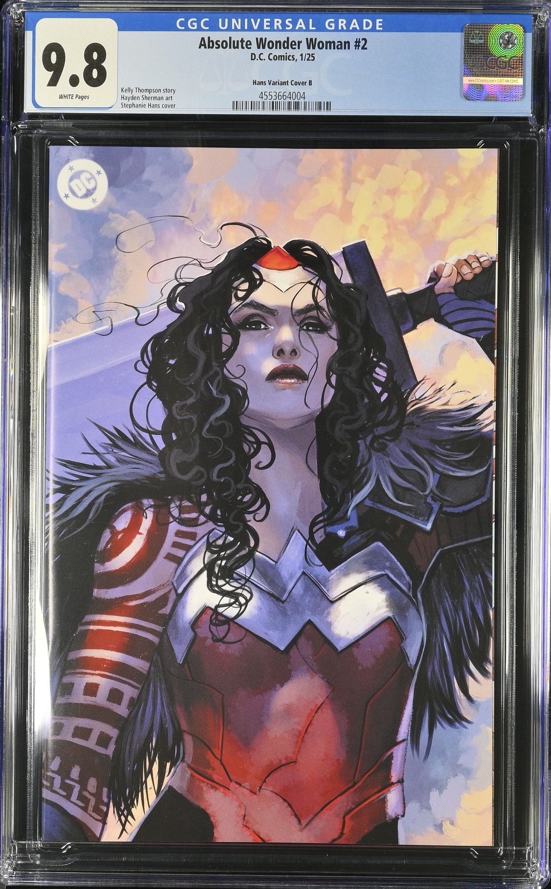 Absolute Wonder Woman #2 Hans 1:50 Retailer Incentive Variant CGC 9.8