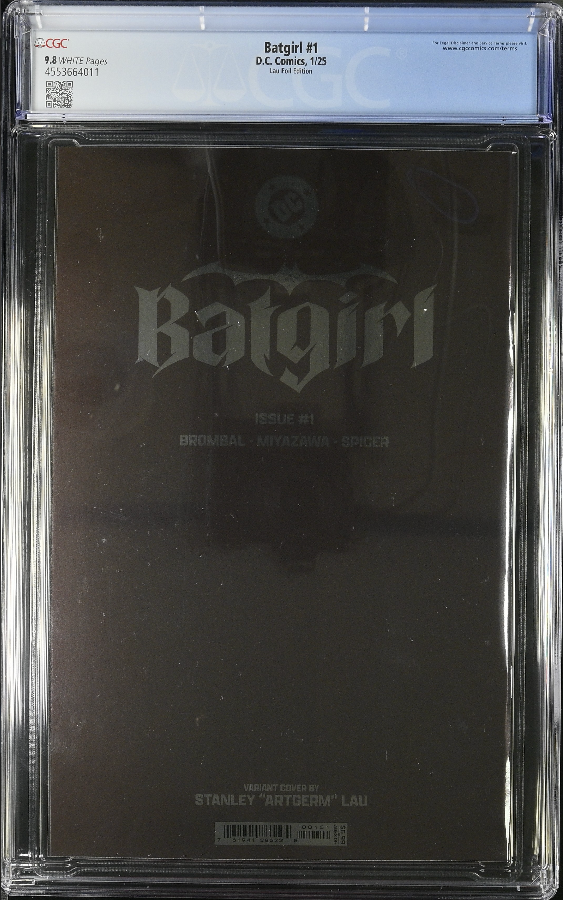 Batgirl #1 Artgerm Foil Variant CGC 9.8