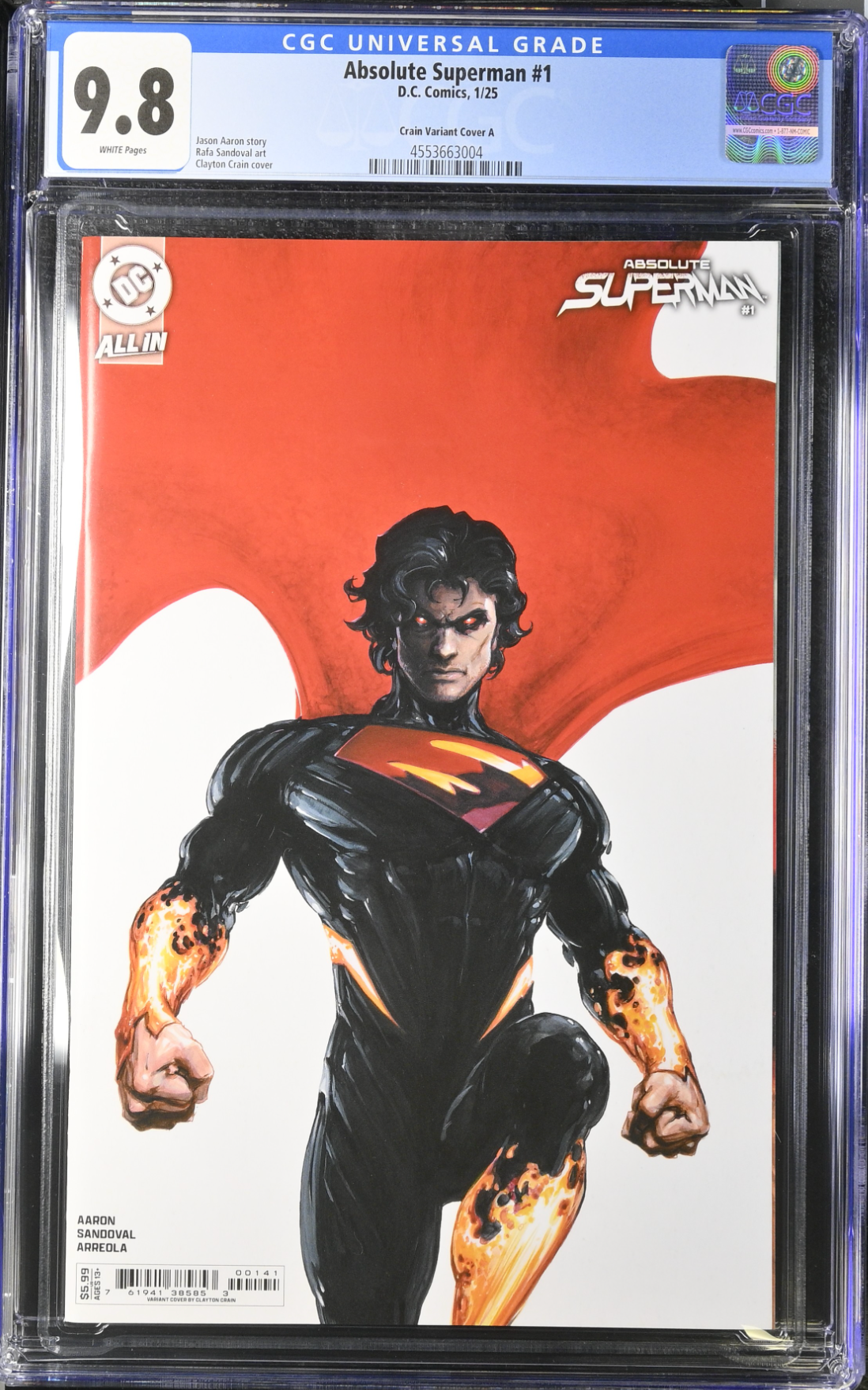 Absolute Superman #1 Crain Variant CGC 9.8