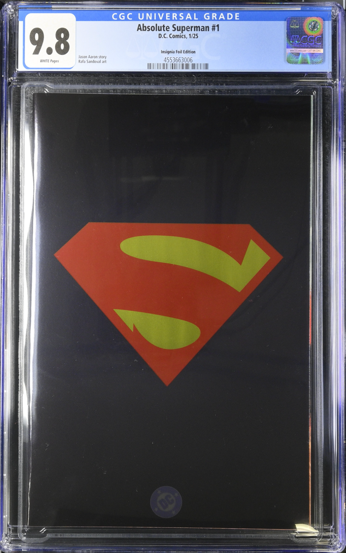 Absolute Superman #1 Insignia Foil Variant CGC 9.8