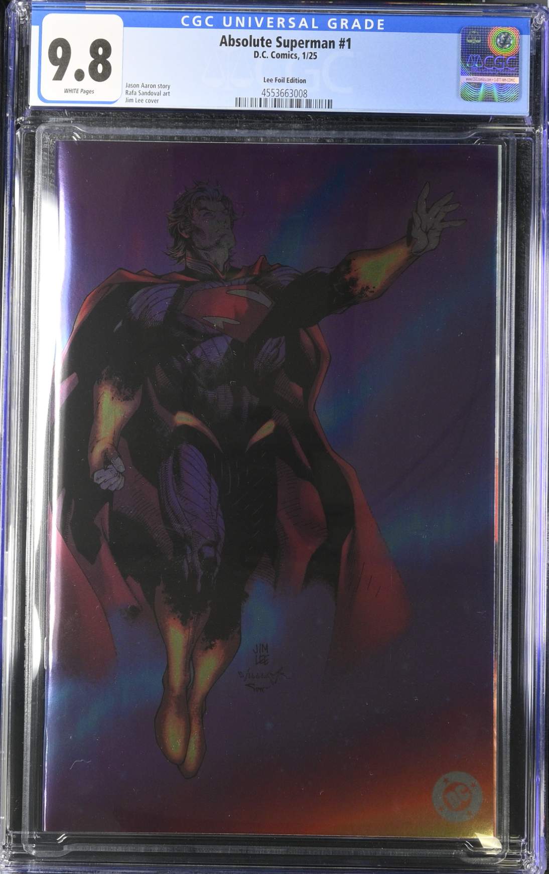 Absolute Superman #1 Jim Lee Foil Variant CGC 9.8