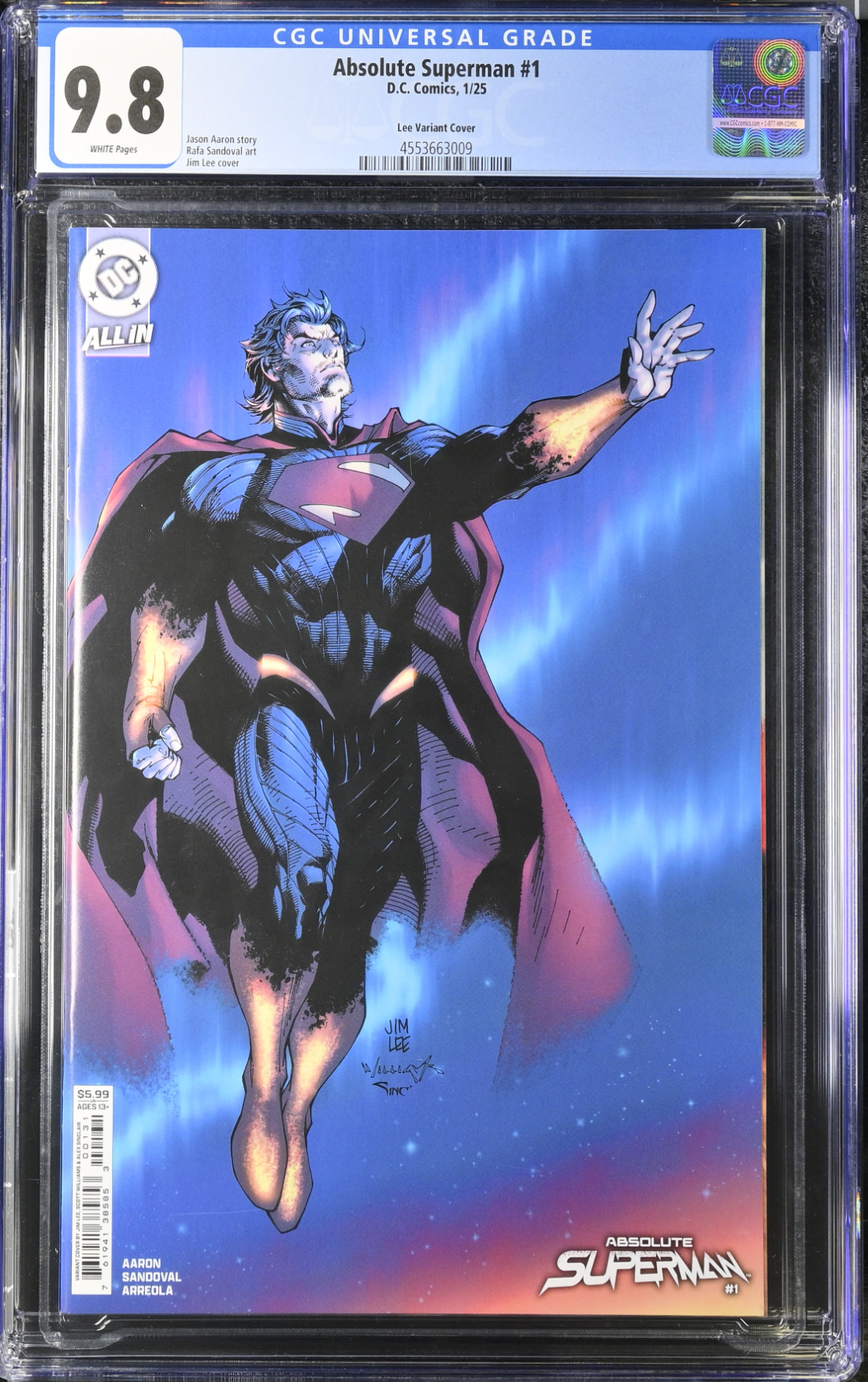 Absolute Superman #1 Jim Lee Variant CGC 9.8