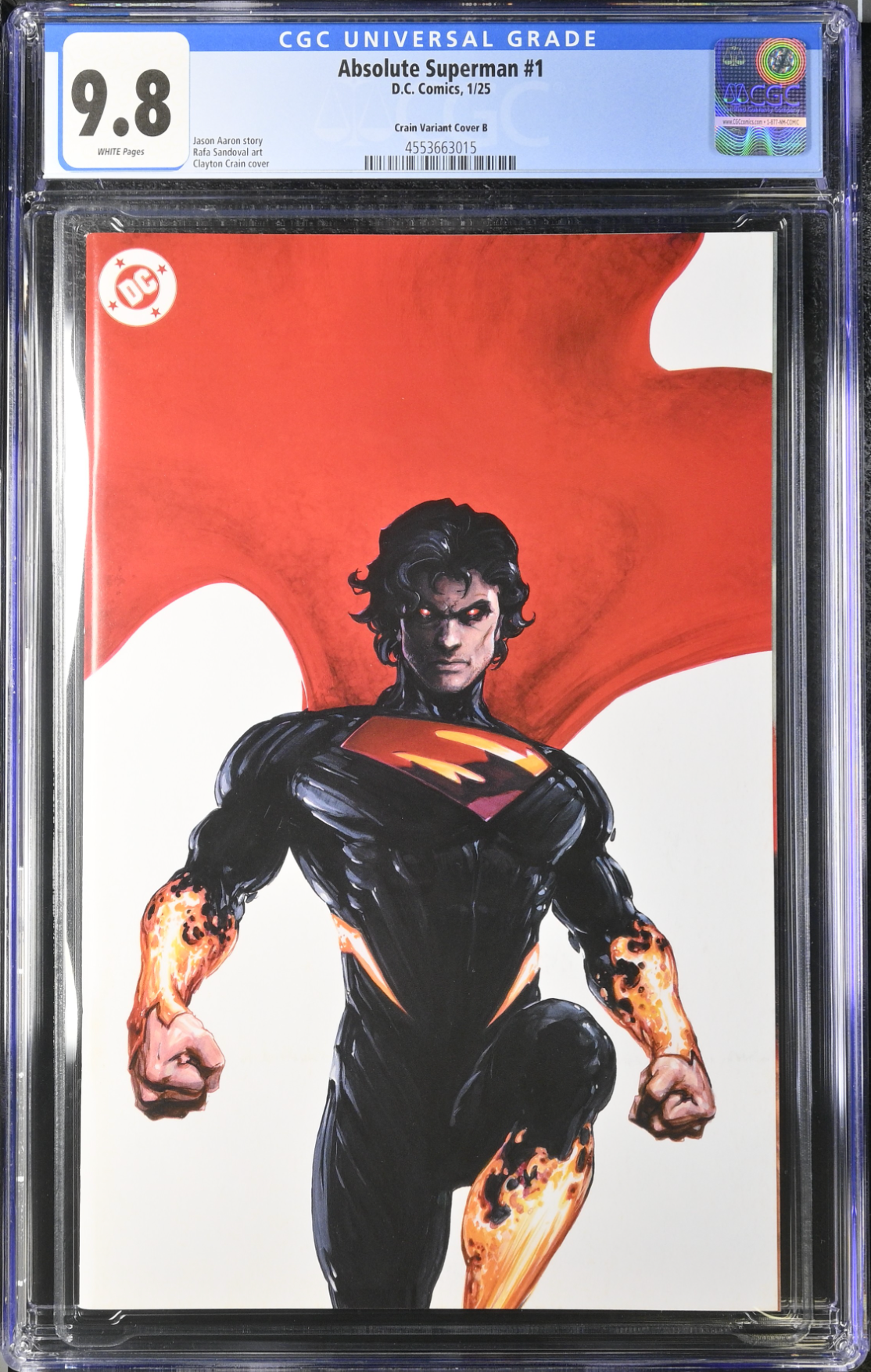 Absolute Superman #1 Crain 1:50 Retailer Incentive Variant CGC 9.8