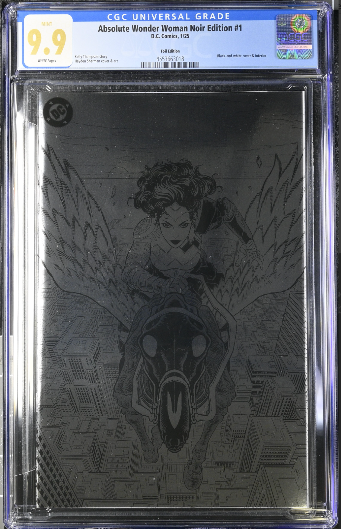 Absolute Wonder Woman Noir Edition #1 Foil Variant CGC 9.9