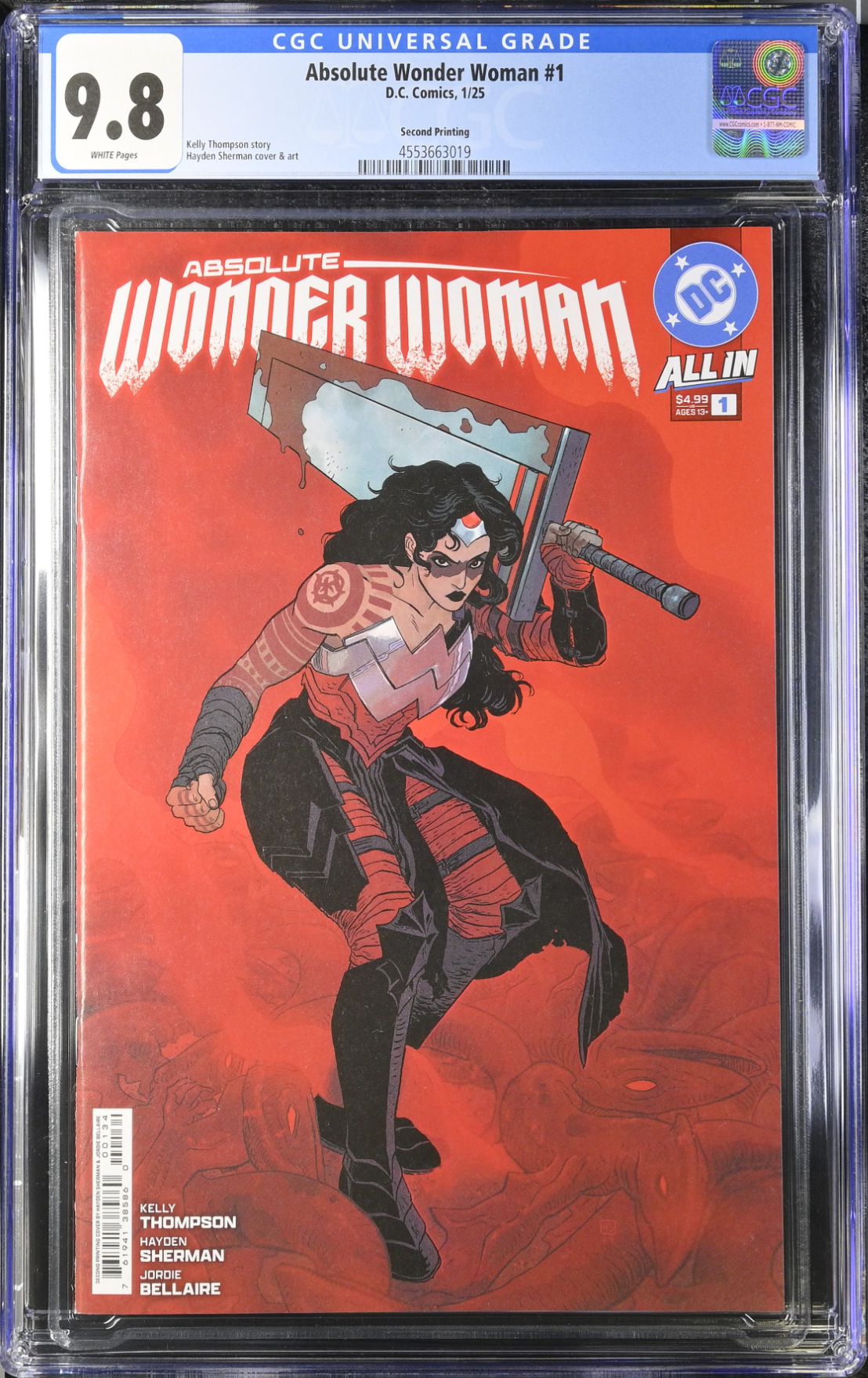 Absolute Wonder Woman #1 Second Printing CGC 9.8