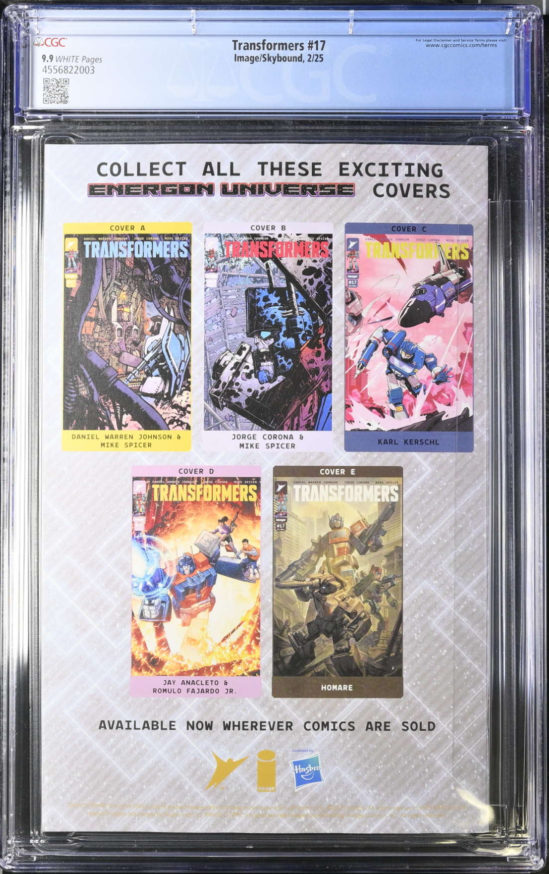 Transformers #17 CGC 9.9