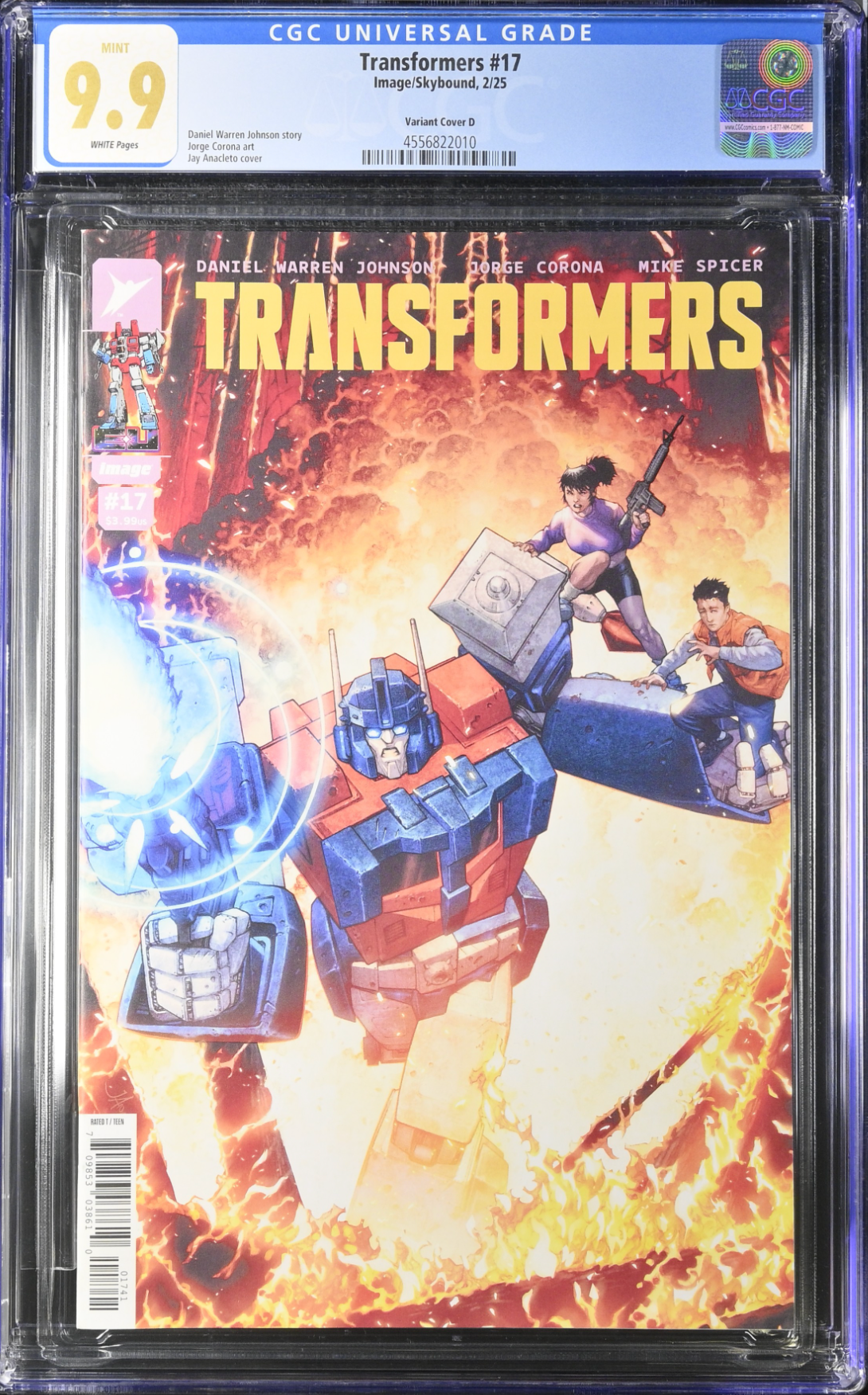 Transformers #17 Anacleto 1:25 Retailer Incentive Variant CGC 9.9