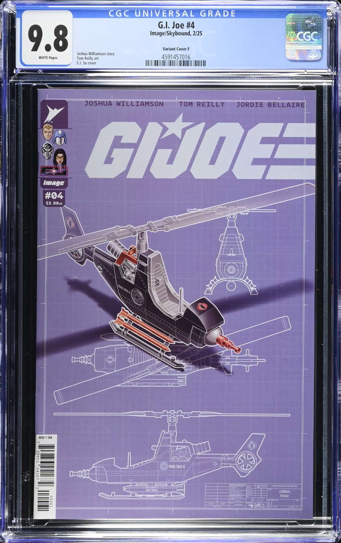 G.I. Joe #4 Su 1:50 Retailer Incentive Variant CGC 9.8