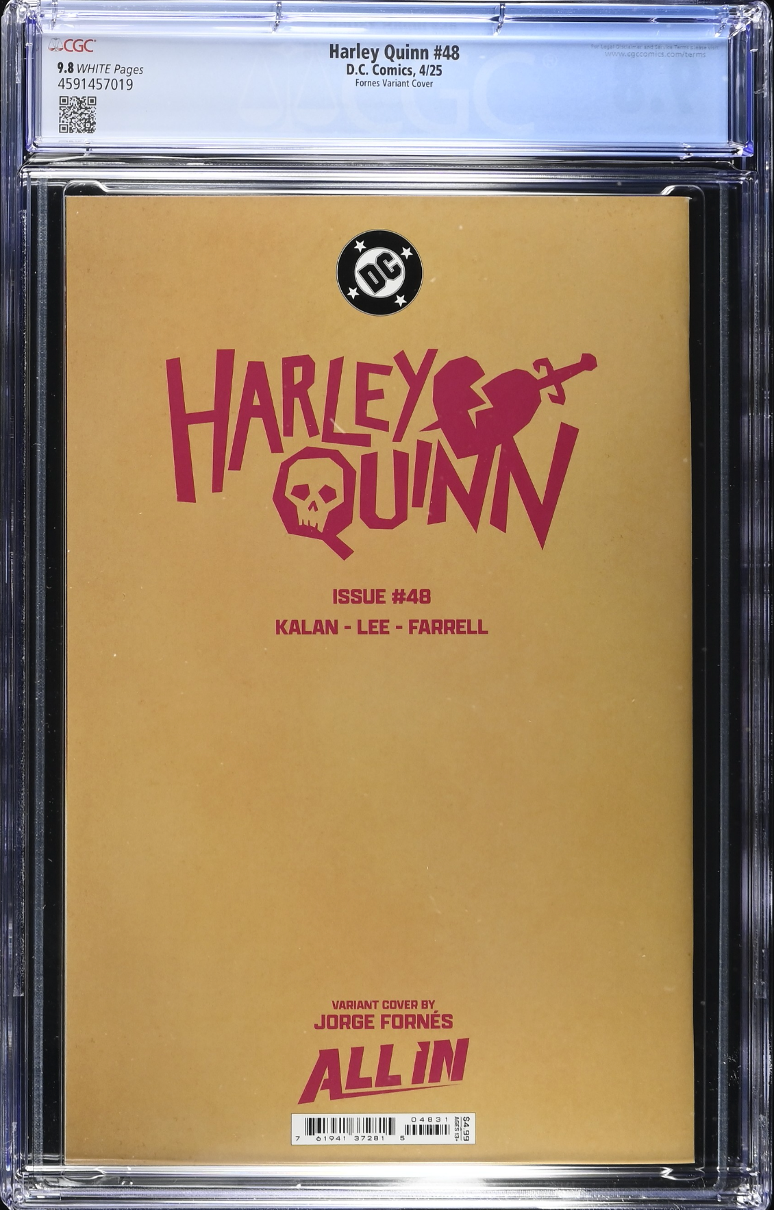 Harley Quinn #48 Fornes Variant CGC 9.8