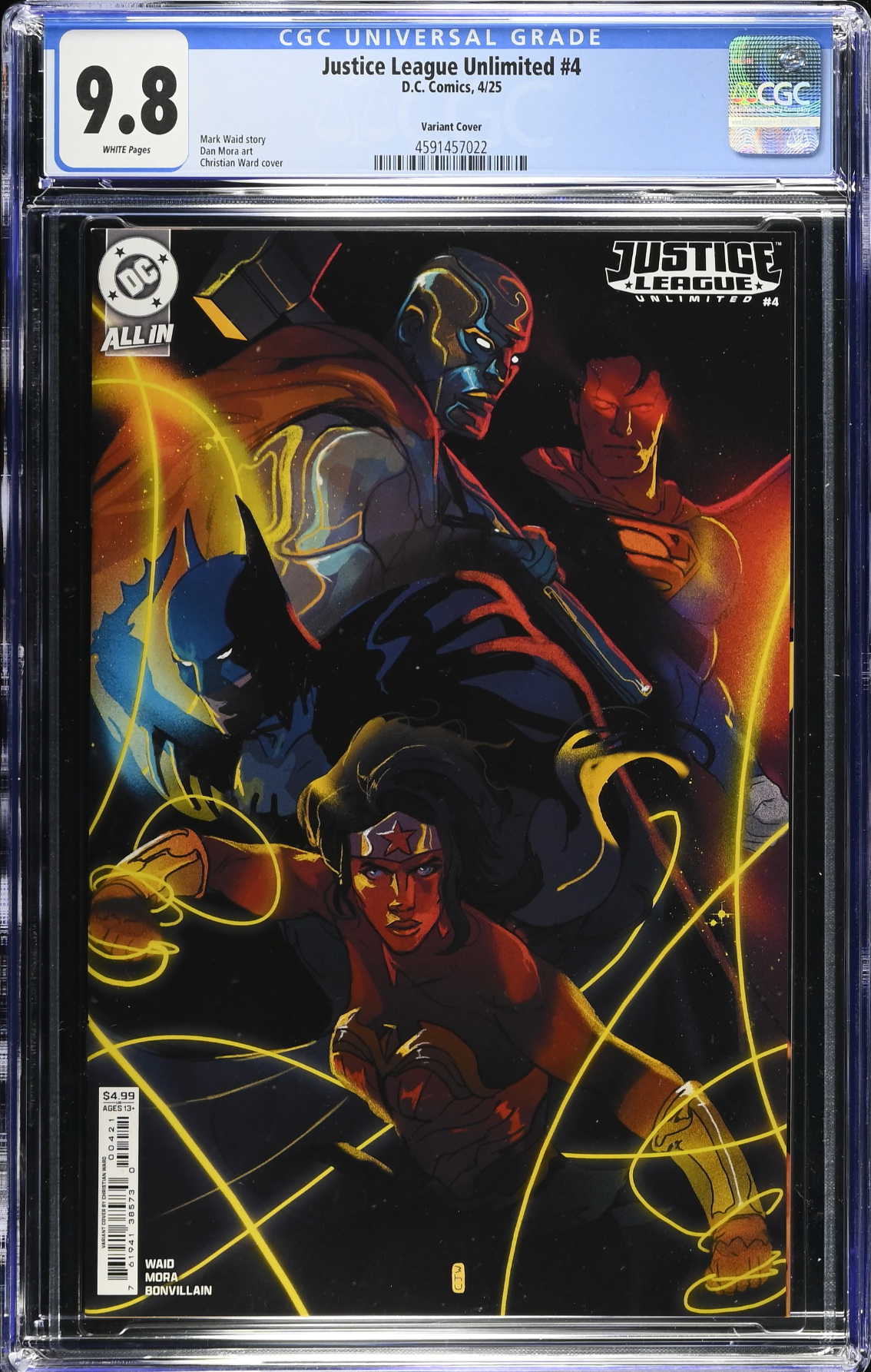 Justice League Unlimited #4 Ward Variant CGC 9.8