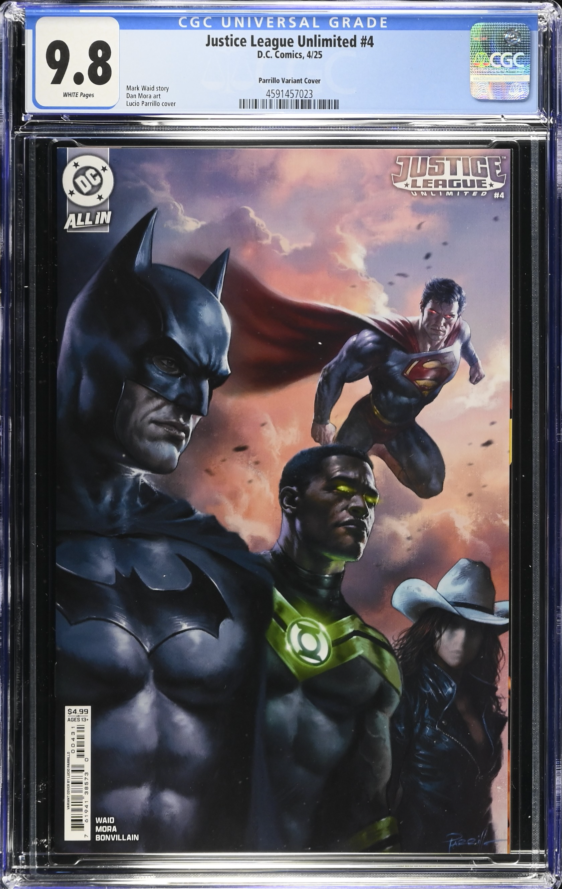 Justice League Unlimited #4 Parrillo Variant CGC 9.8