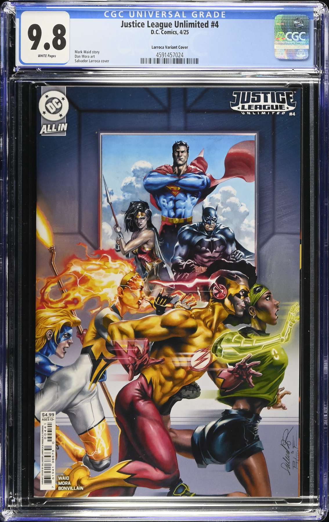 Justice League Unlimited #4 Larroca Variant CGC 9.8