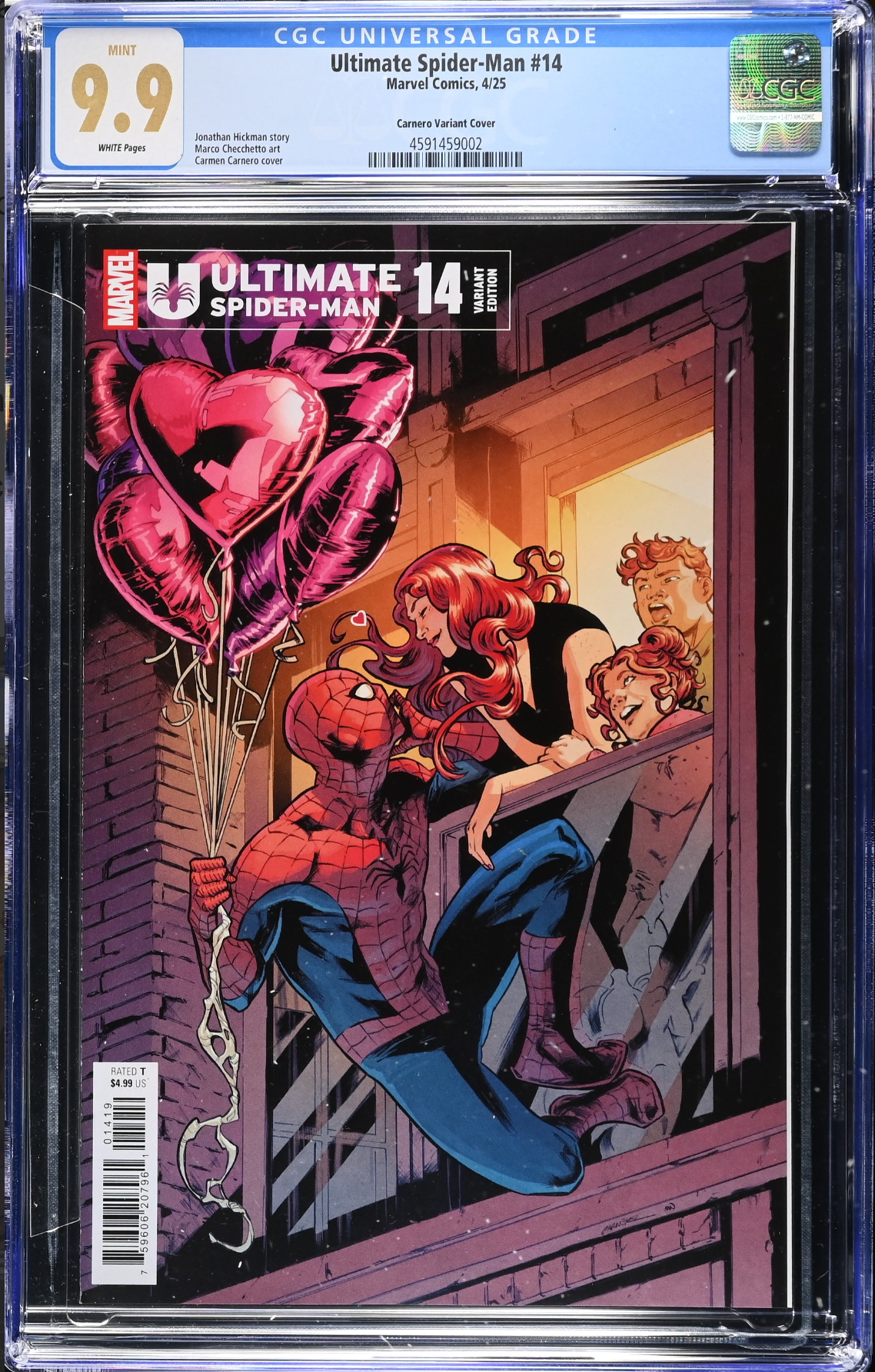 Ultimate Spider-Man #14 Carnero 1:25 Retailer Incentive Variant CGC 9.9