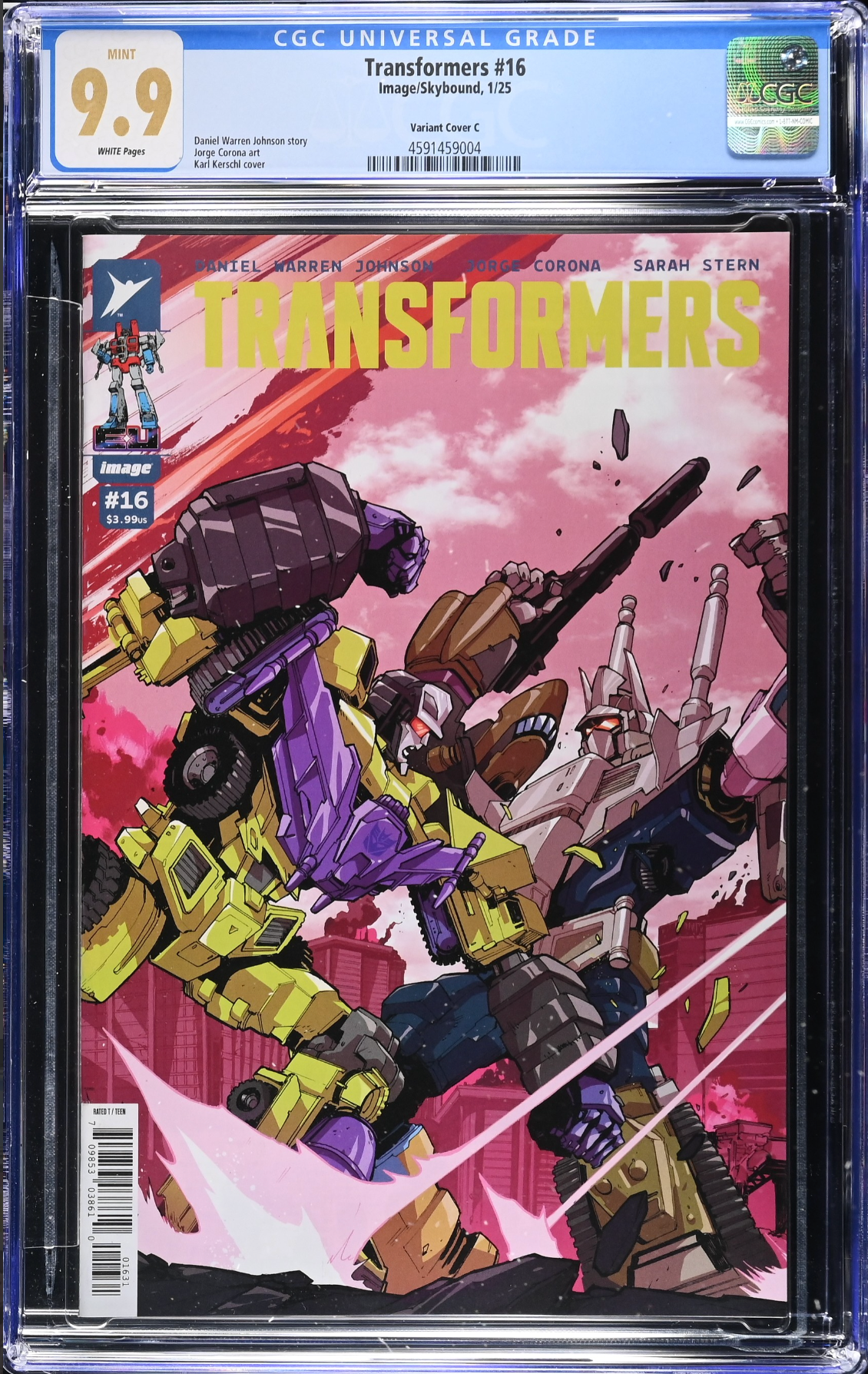 Transformers #16 Kerschl 1:10 Retailer Incentive Variant CGC 9.9