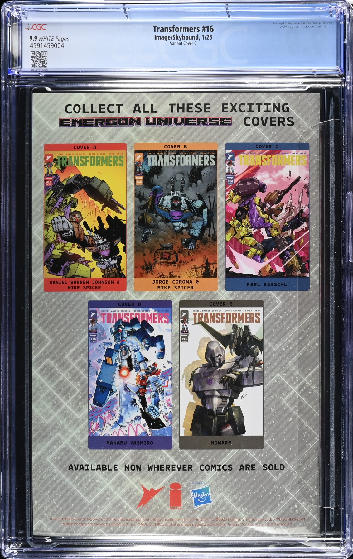 Transformers #16 Kerschl 1:10 Retailer Incentive Variant CGC 9.9
