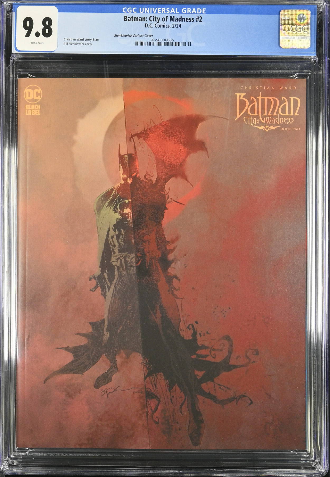 Batman: City of Madness #2 Sienkiewicz Variant CGC 9.8