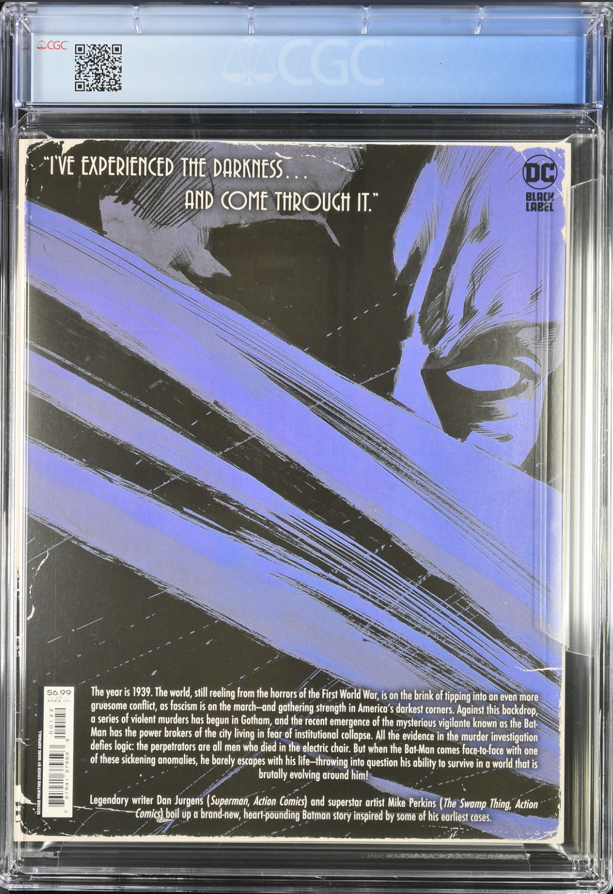 The Bat-Man: First Knight #1 Second Printing CGC 9.8
