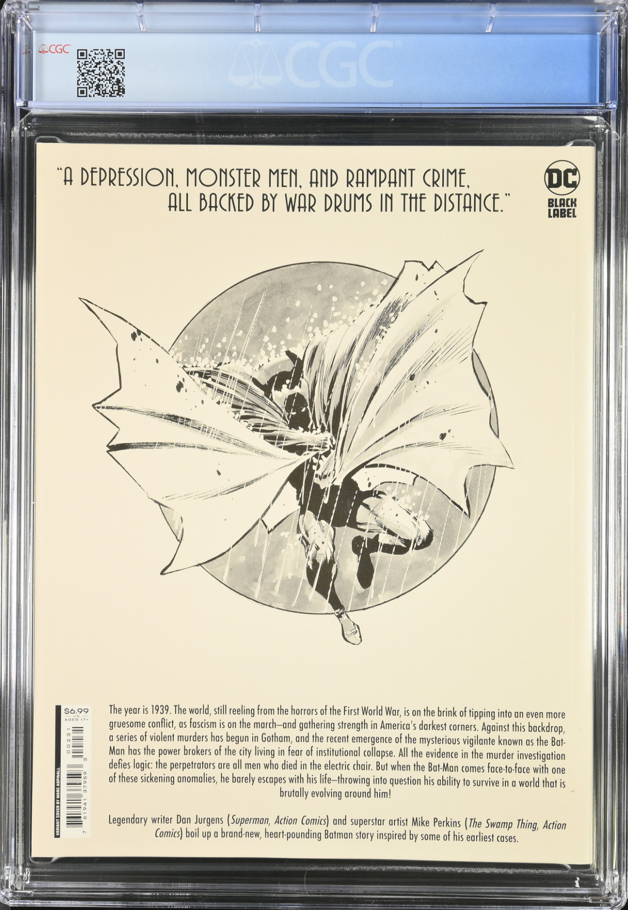 The Bat-Man: First Knight #2 Aspinall Variant CGC 9.8