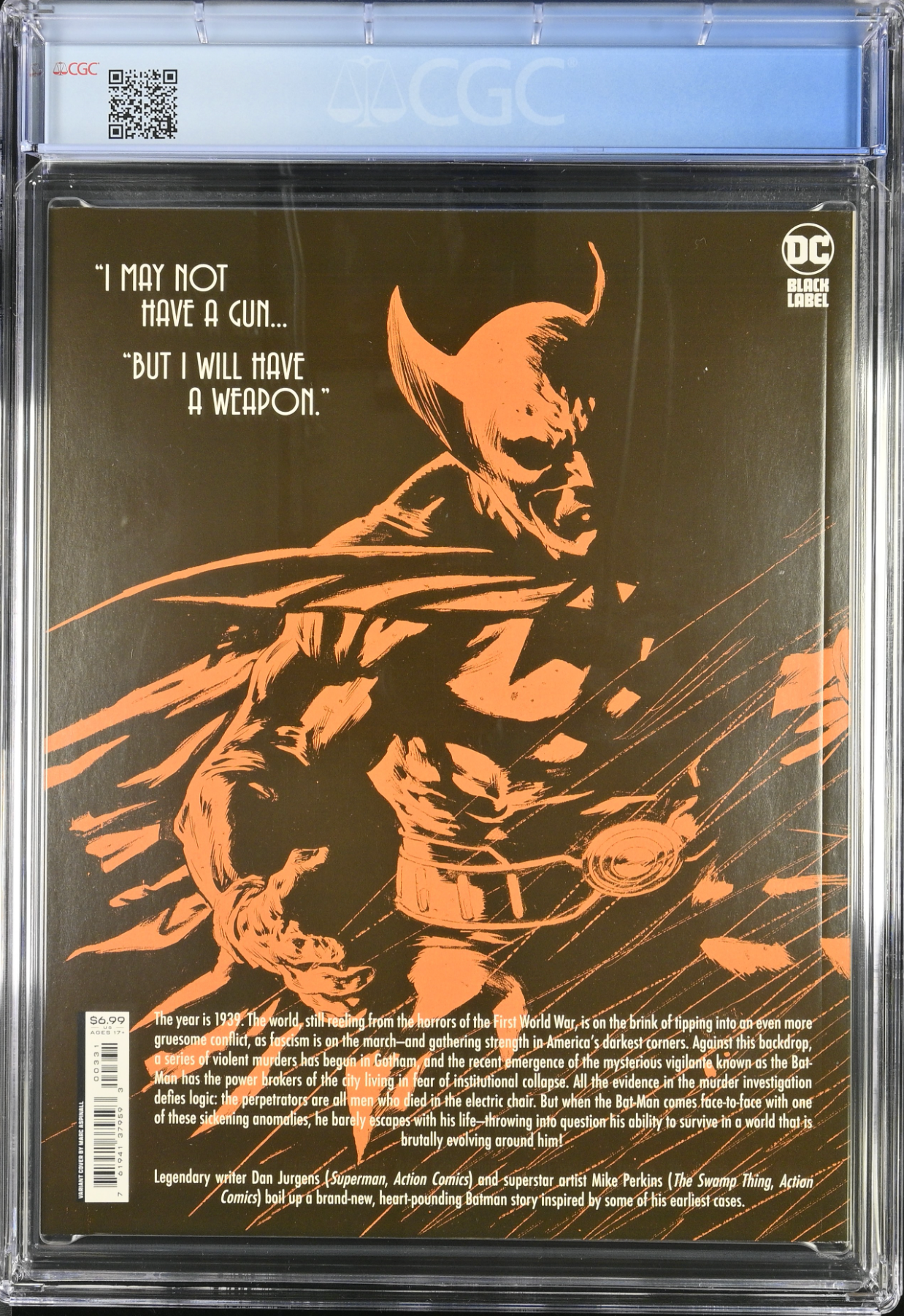 The Bat-Man: First Knight #3 Aspinall Variant CGC 9.8