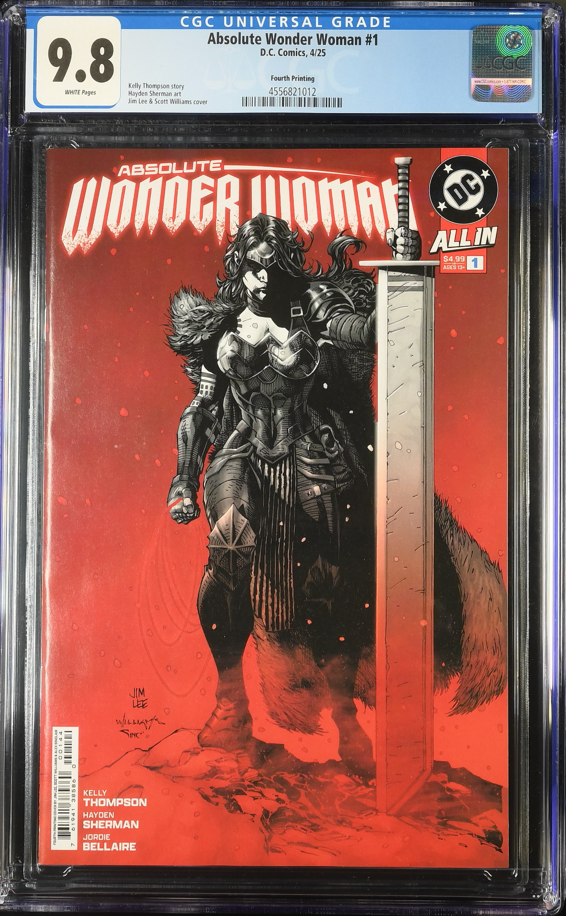 Absolute Wonder Woman #1 Fourth Printing CGC 9.8